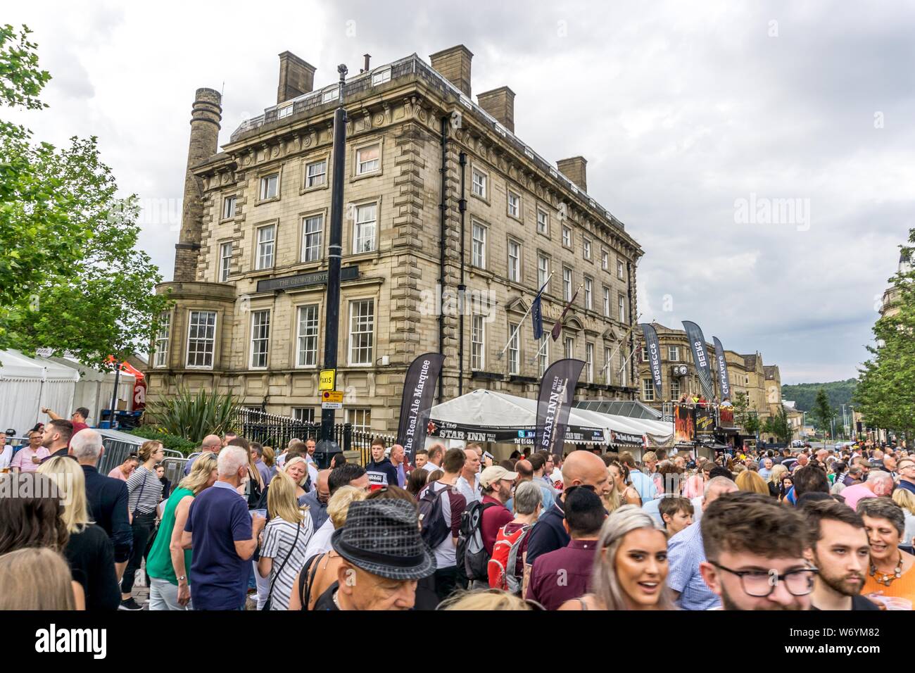 Huddersfield Food and Drink Festival 2019, St Georges Square, Huddersfield, West Yorkshire, England, UK. Stock Photo