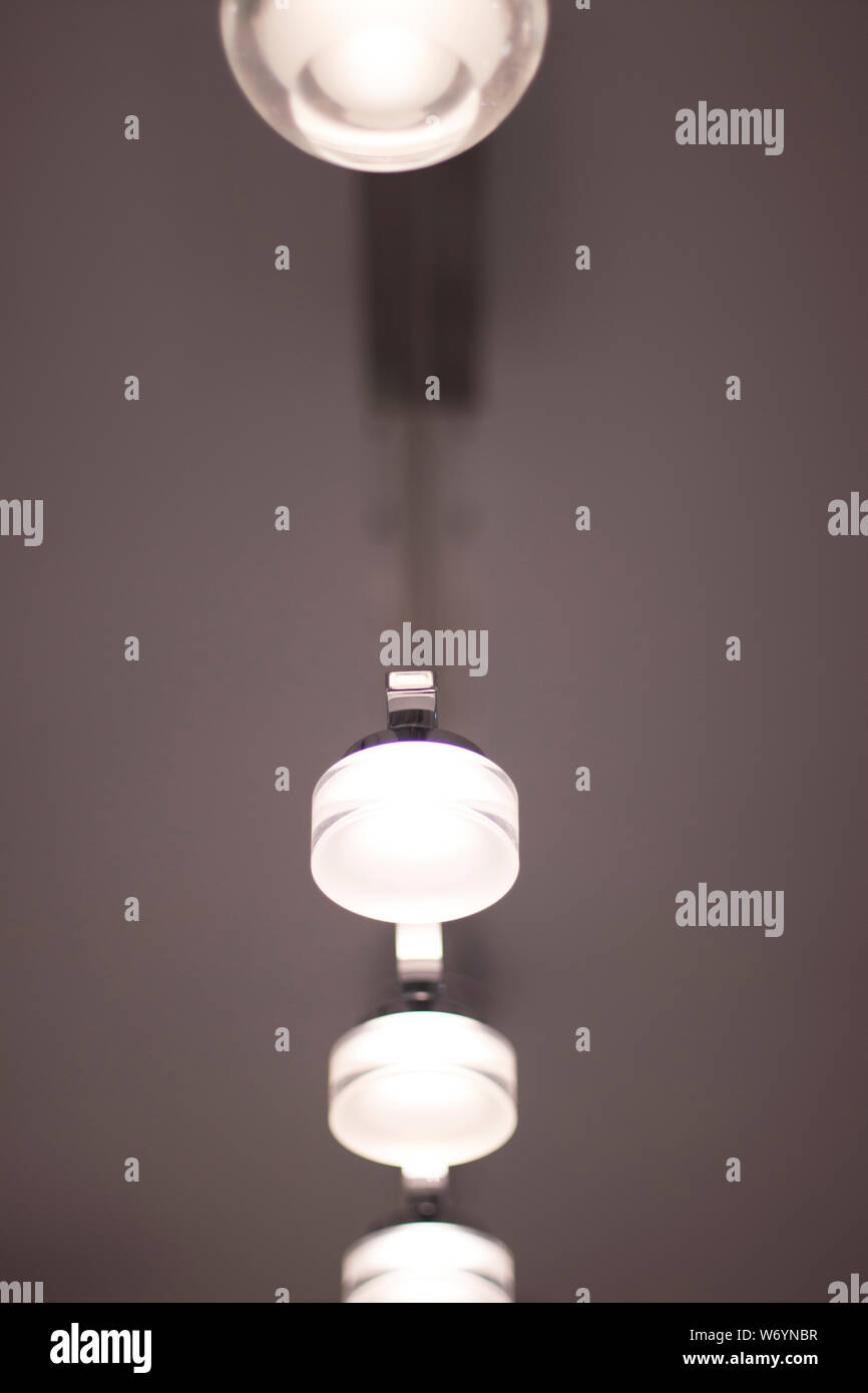Led Modern Lights And Bulbs On Display In Store Lighting