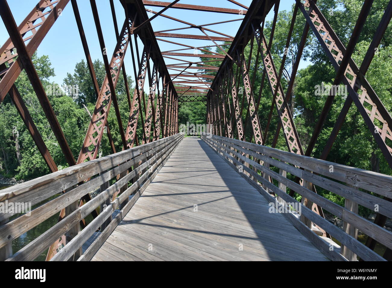 Norwottuck Rail Trail Bridge Spanning the Connecticut River between ...