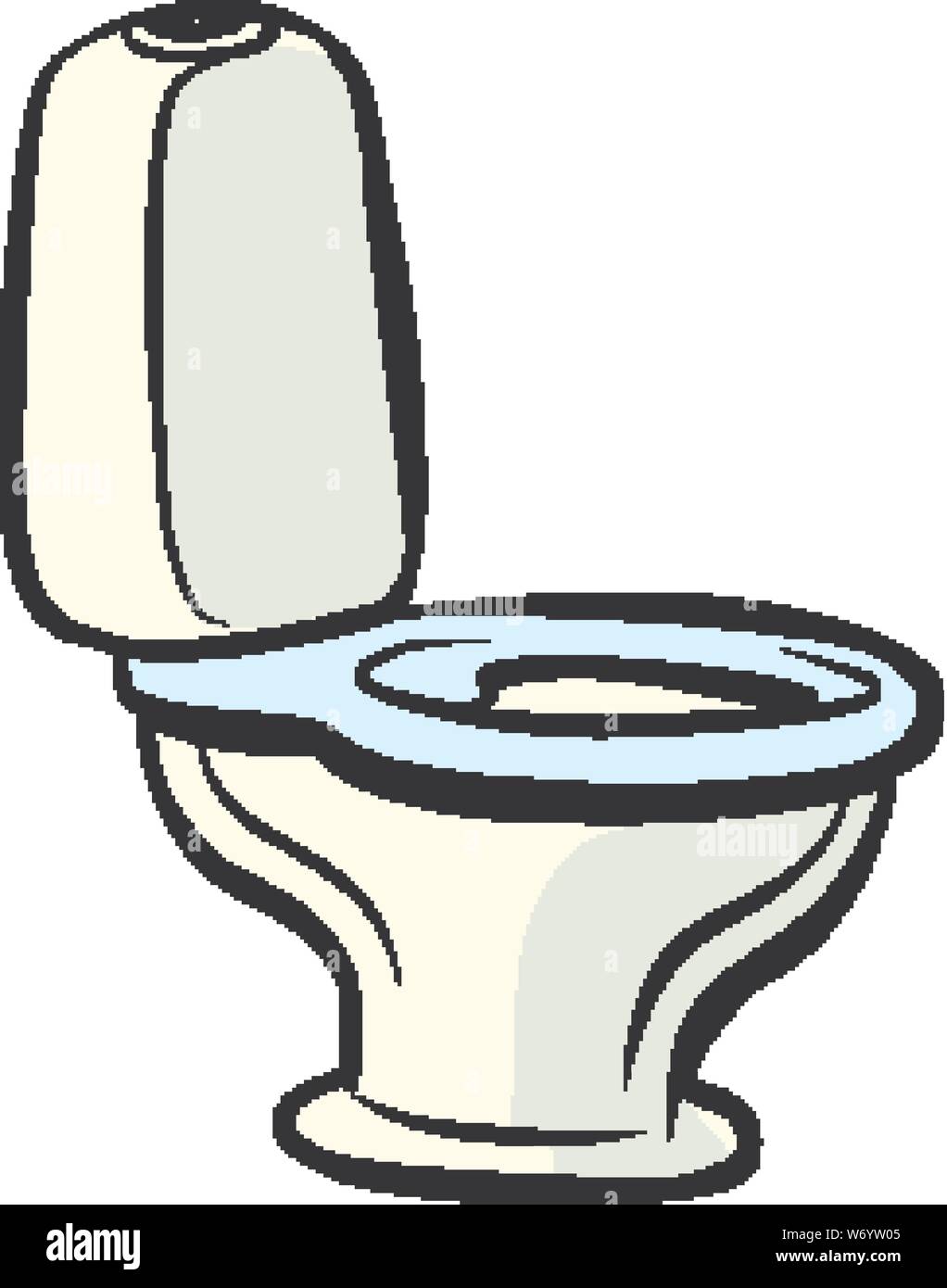 toilet home plumbing. Pop art retro vector illustration drawing Stock Vector