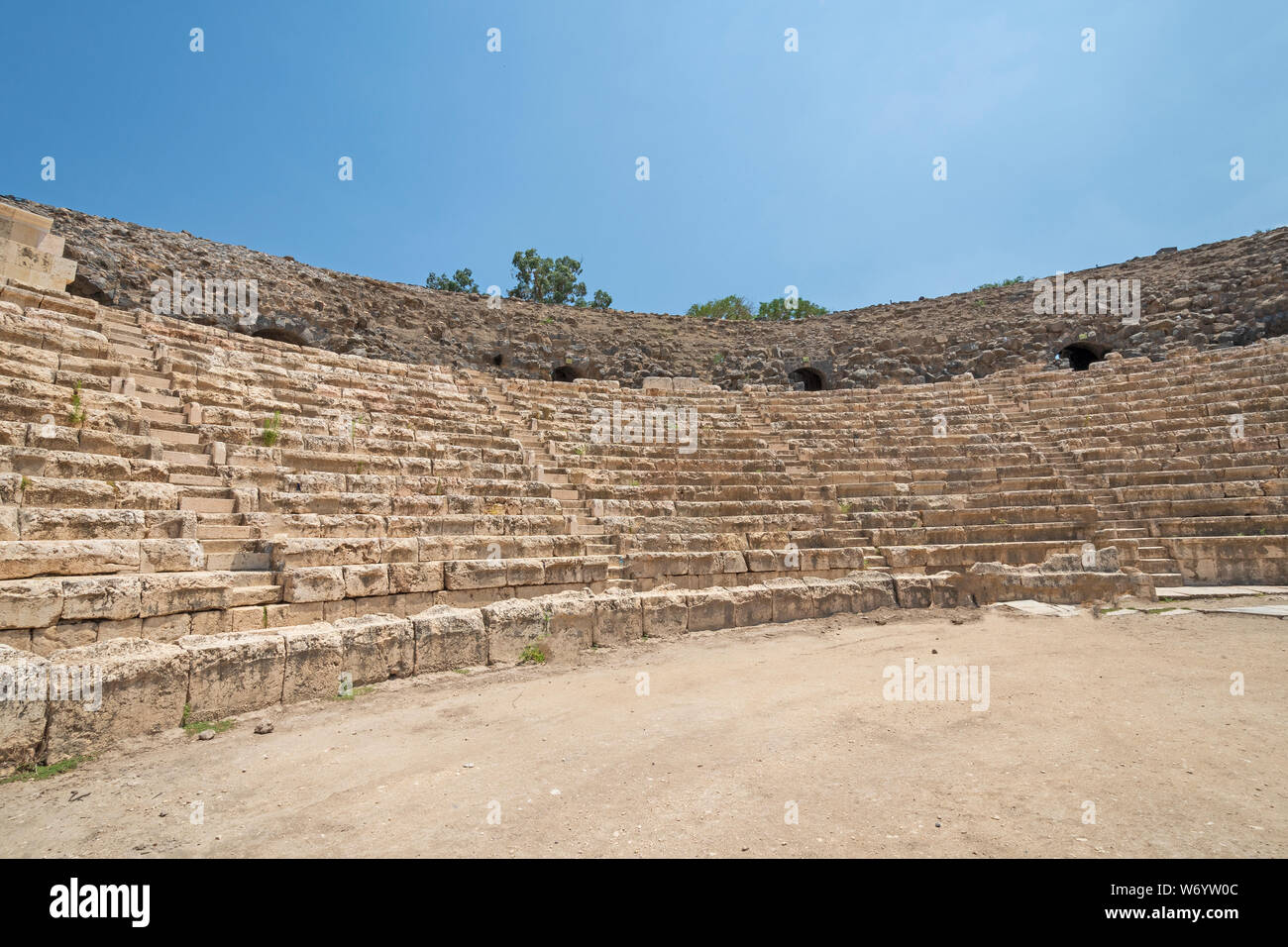 Colosseum in the Ancient City of Beit She'an in Beit She'an  National Park in Israel Stock Photo