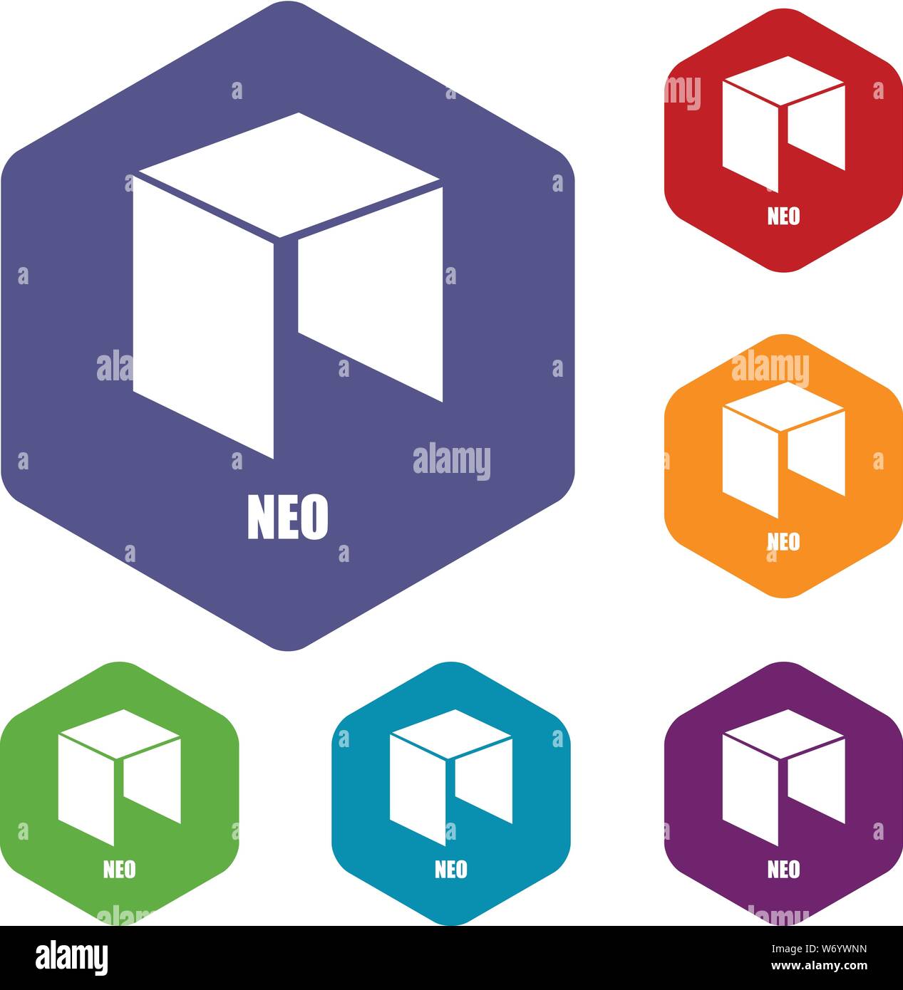 Neo icon, simple style Stock Vector Image & Art - Alamy