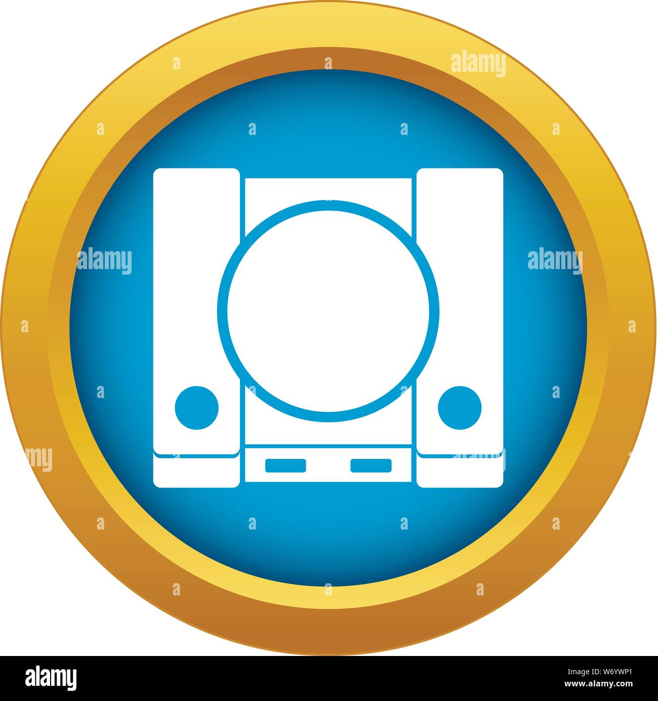 PlayStation icon blue vector isolated Stock Vector