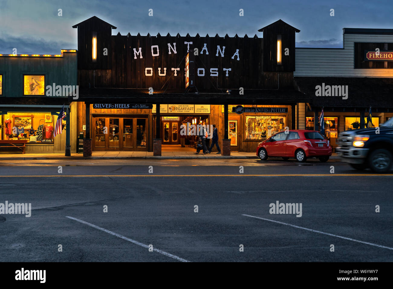 Famous Montana Outpost Restaurant, West Yellowstone , southern Montana