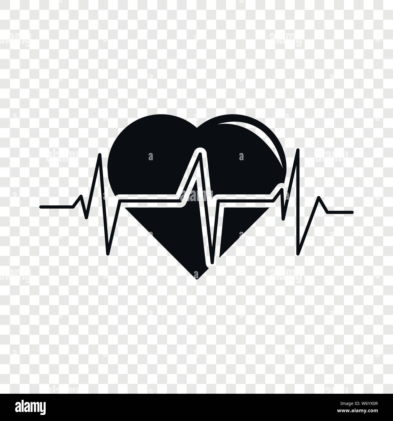 Heart pulse icon, simple black style Stock Vector Image & Art - Alamy