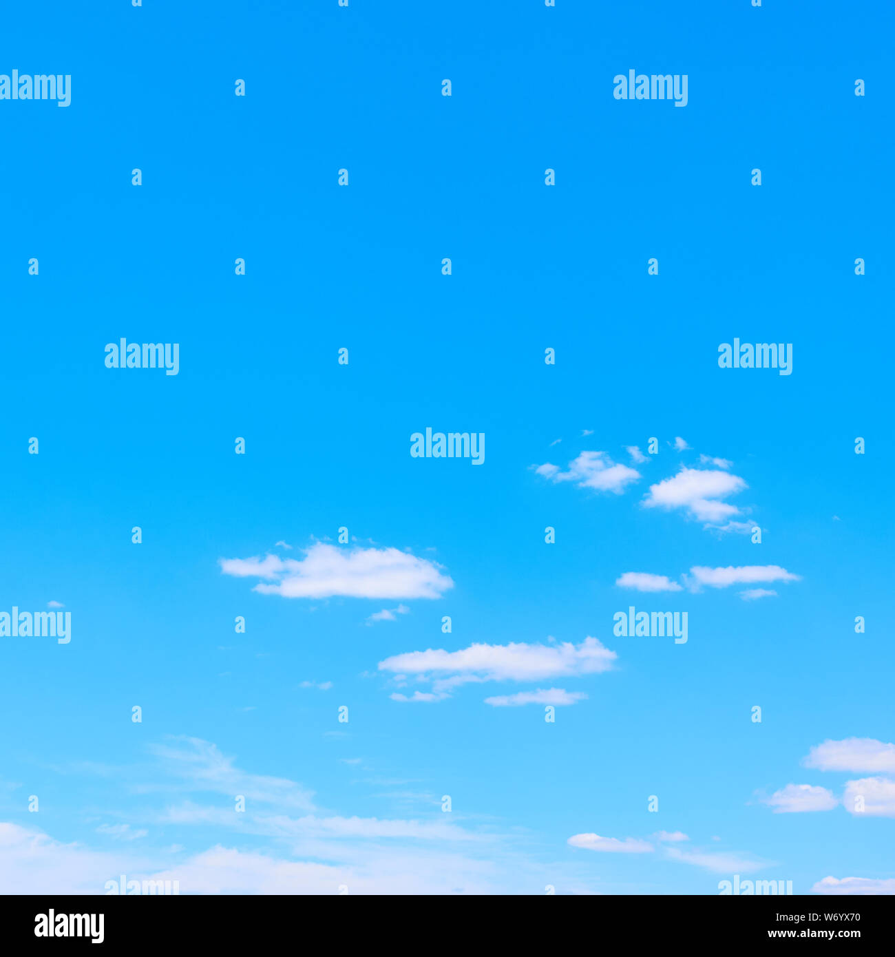 Blue sky and white clouds -- background with copy space Stock Photo - Alamy