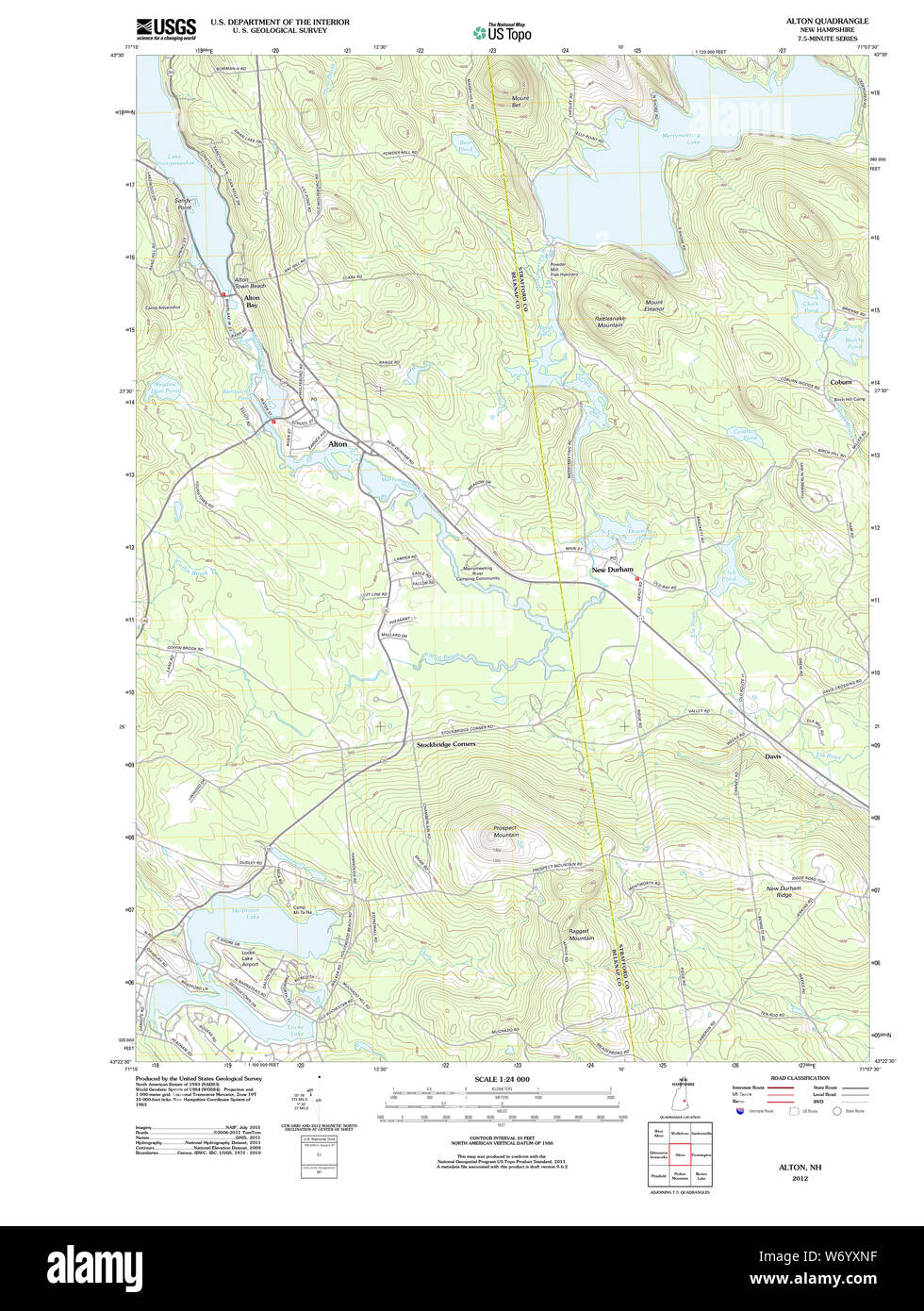 Map of alton new hampshire Cut Out Stock Images & Pictures Alamy