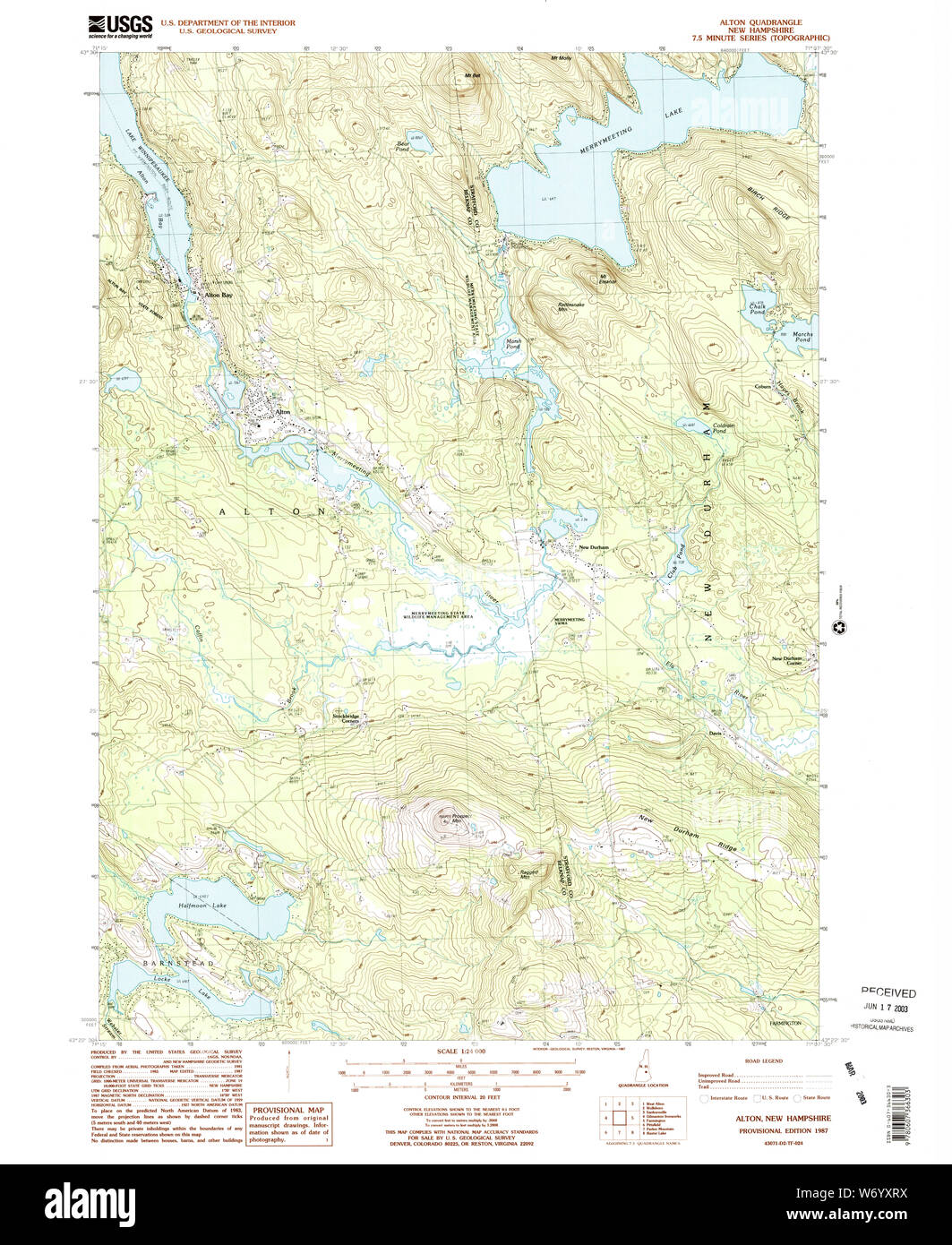 Map of alton new hampshire hires stock photography and images Alamy