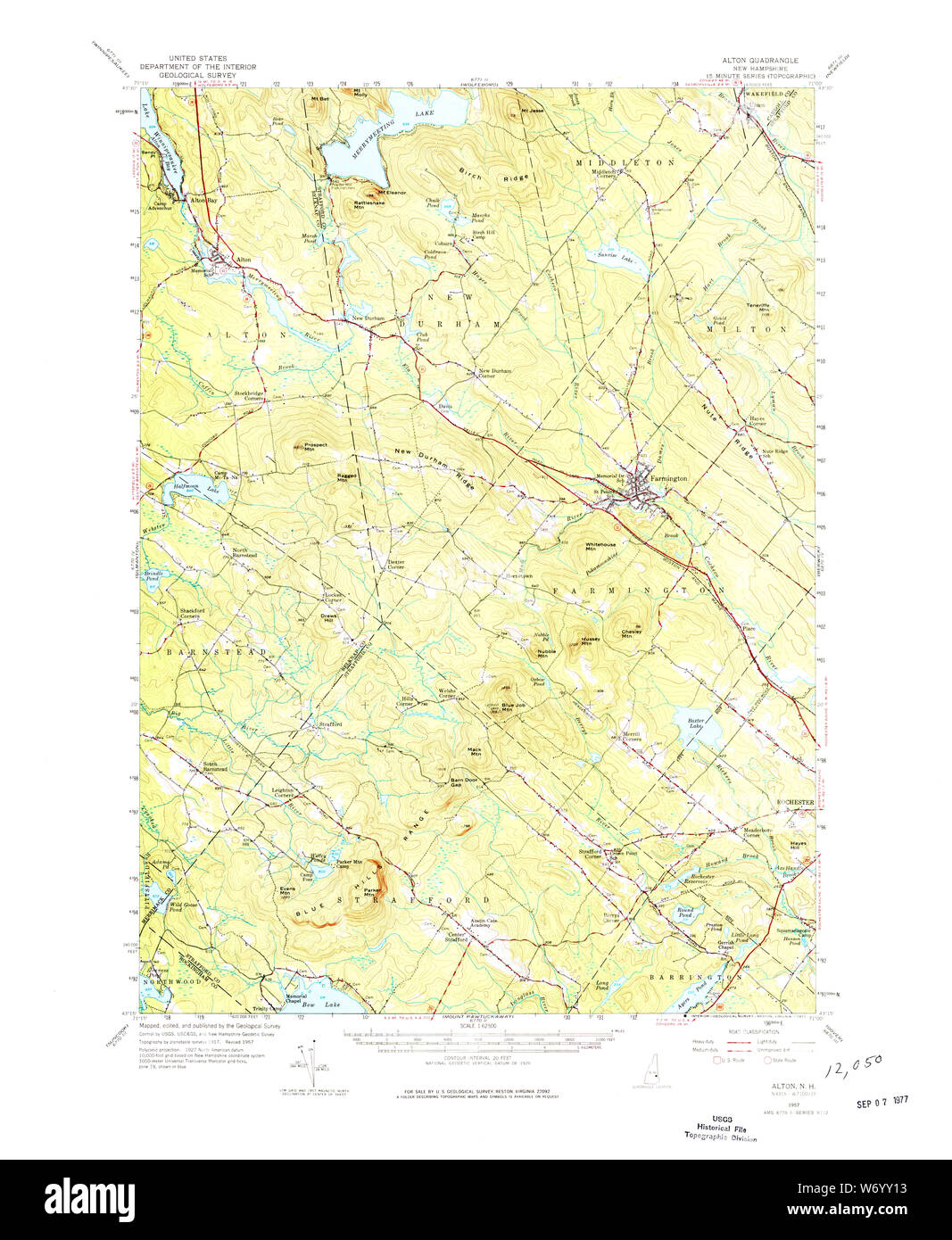 Historic USGS topographical map of Alton, New Hampshire