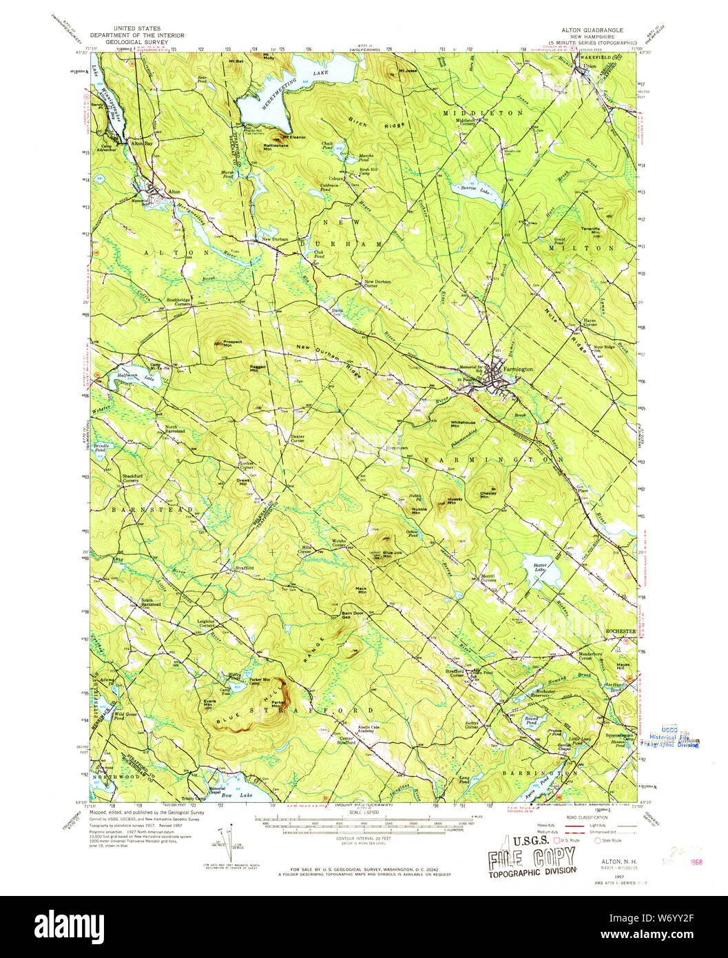 Map of alton new hampshire hires stock photography and images Alamy