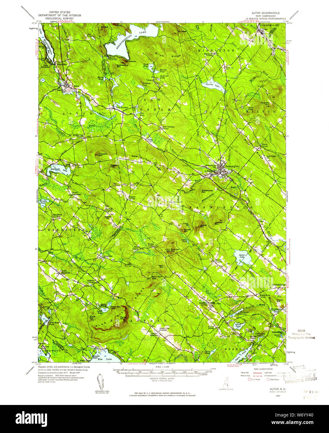 Map of alton new hampshire Cut Out Stock Images & Pictures Alamy