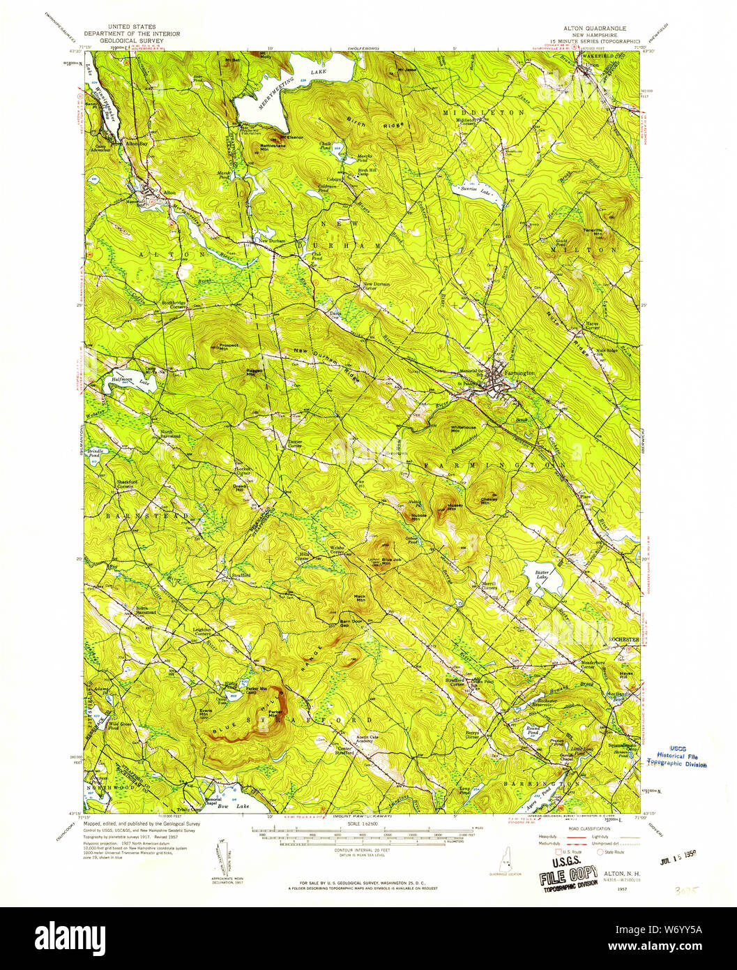Map of alton new hampshire hires stock photography and images Alamy