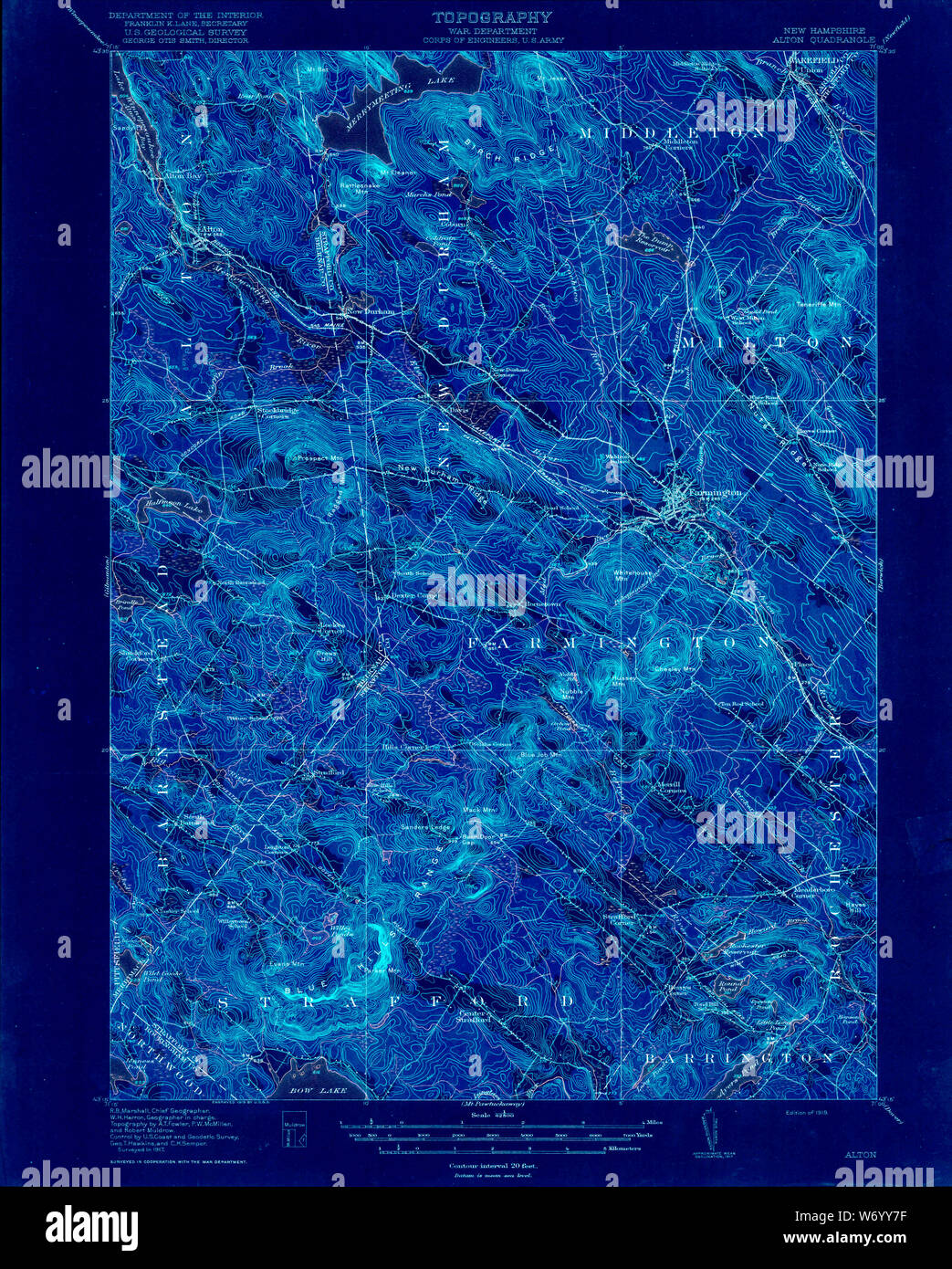 Map of alton new hampshire hires stock photography and images Alamy