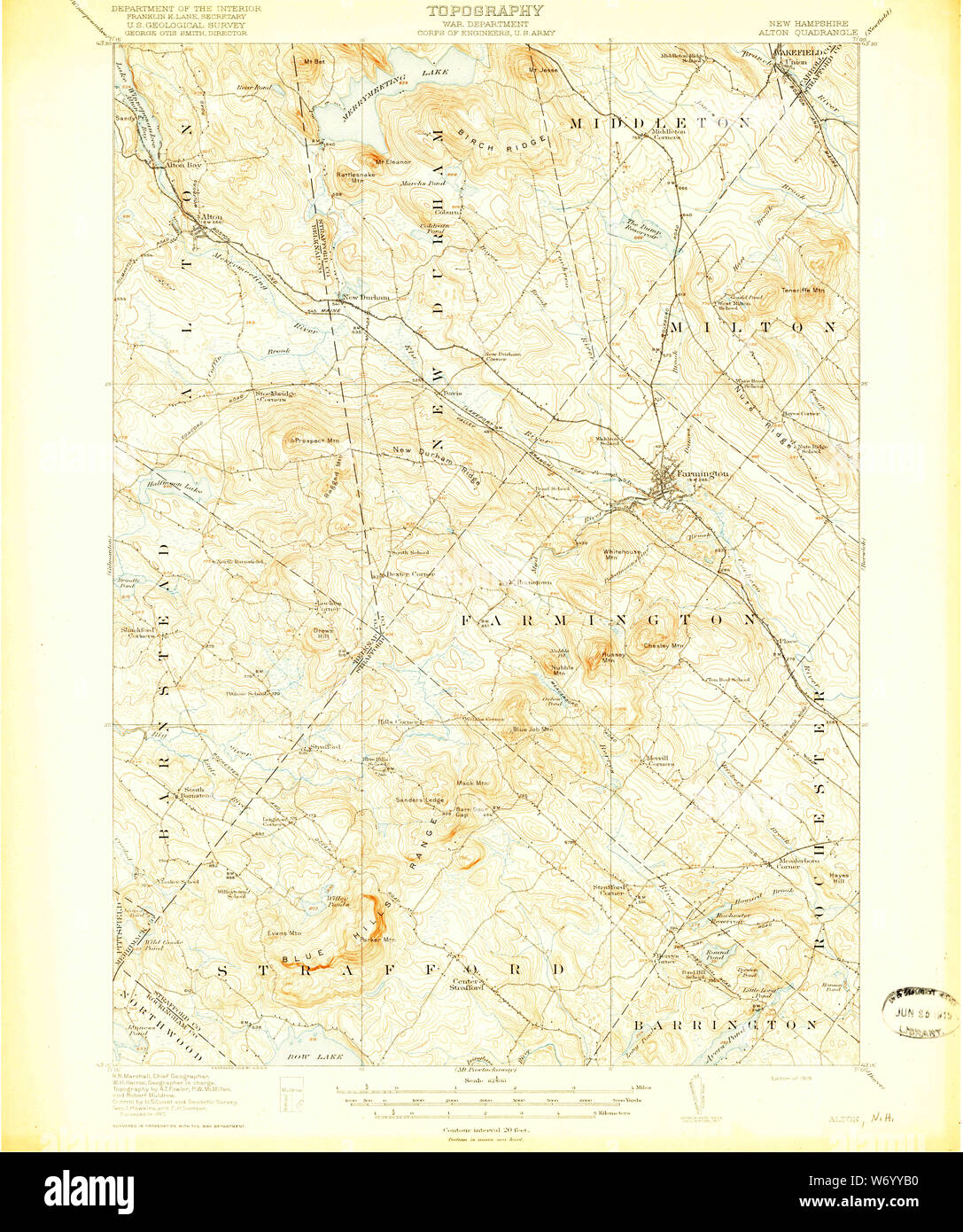 Map of alton new hampshire hires stock photography and images Alamy