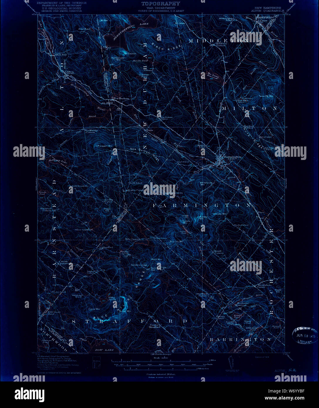 Map of alton new hampshire hires stock photography and images Alamy