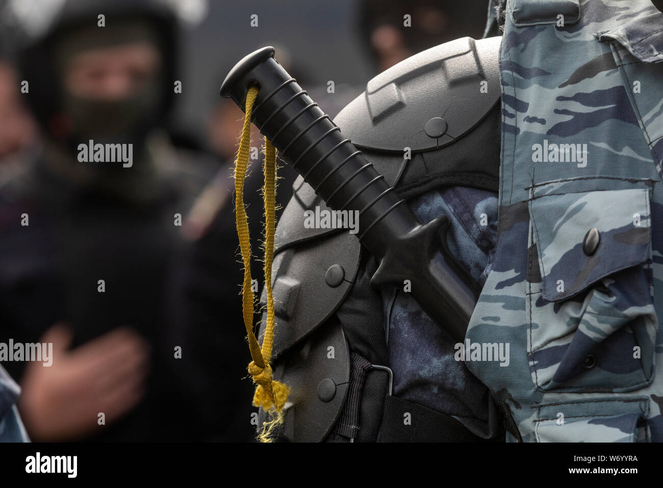 Russian riot police stand in hi-res stock photography and images - Alamy