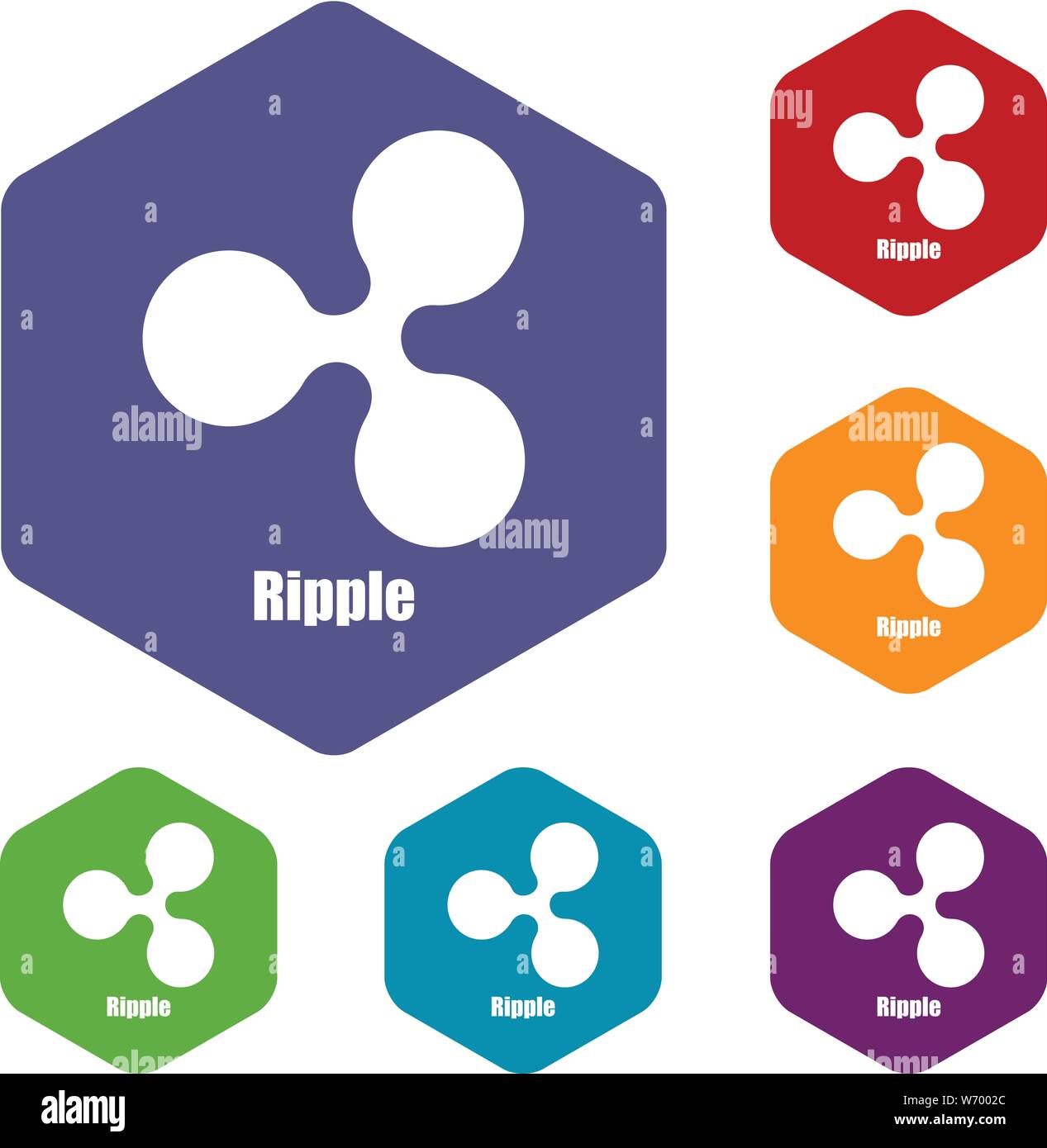 Ripple icon, simple style Stock Vector Image & Art - Alamy