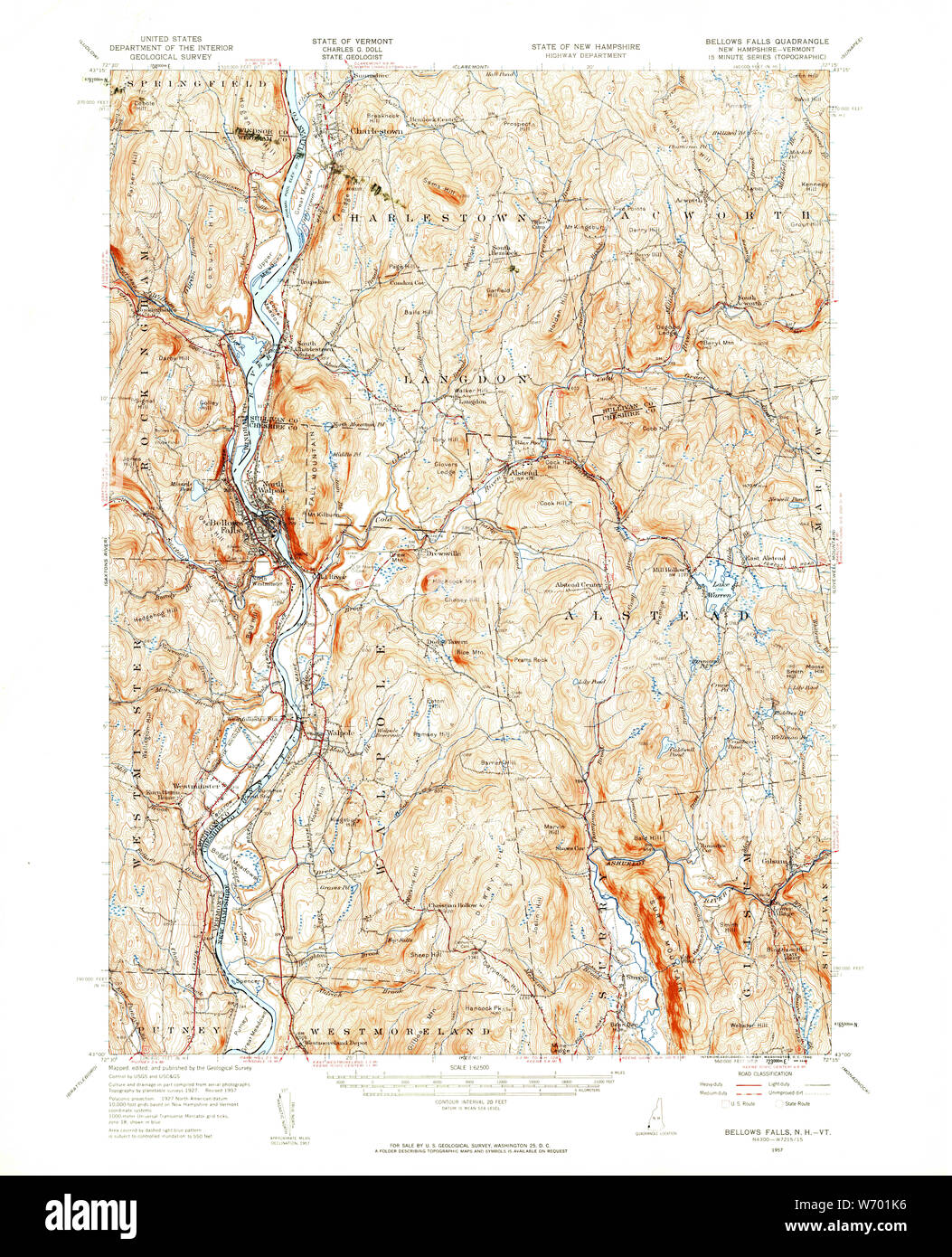 Bellows falls map hires stock photography and images Alamy