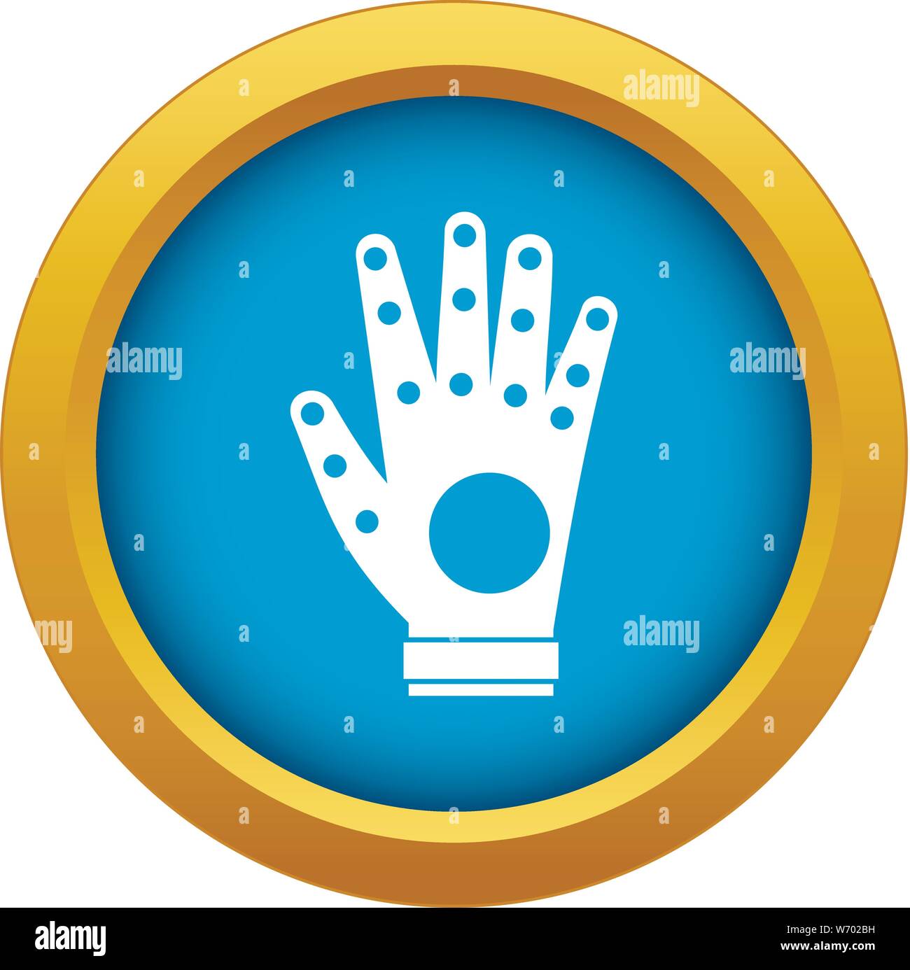 Electronic glove icon blue vector isolated Stock Vector Image & Art - Alamy