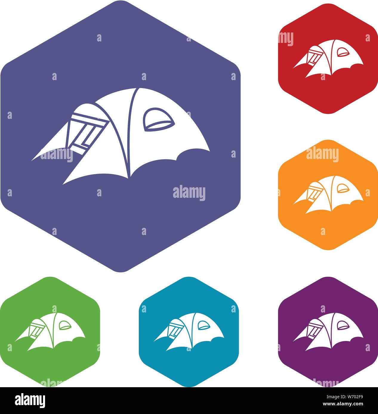 Tourist tent icon, simple style Stock Vector Image & Art - Alamy