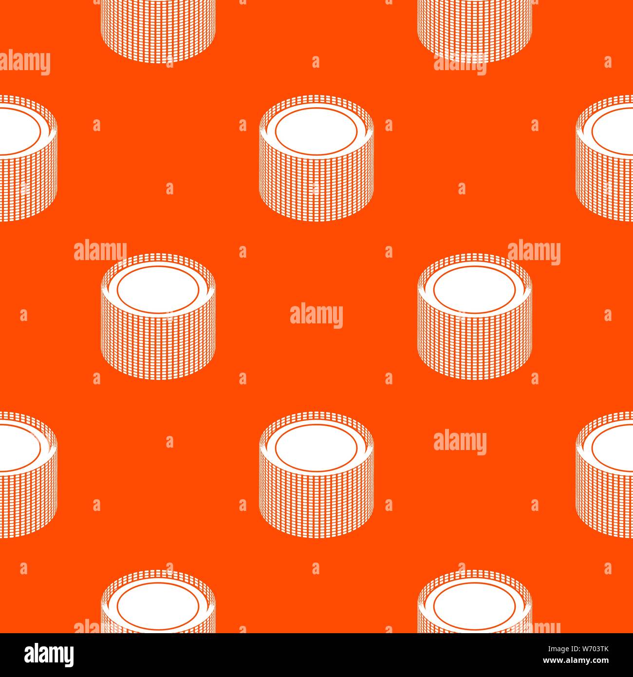 Building roll net pattern vector orange Stock Vector