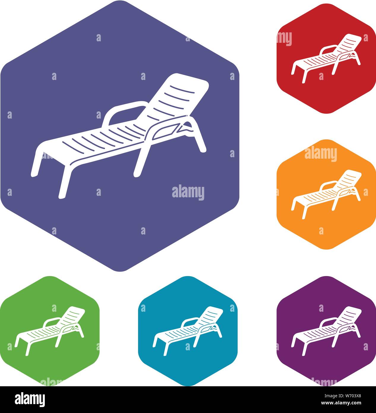 Chaise icon, simple style Stock Vector Image & Art - Alamy