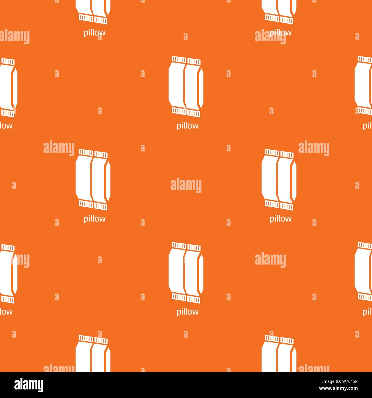 Pillow pattern vector orange Stock Vector
