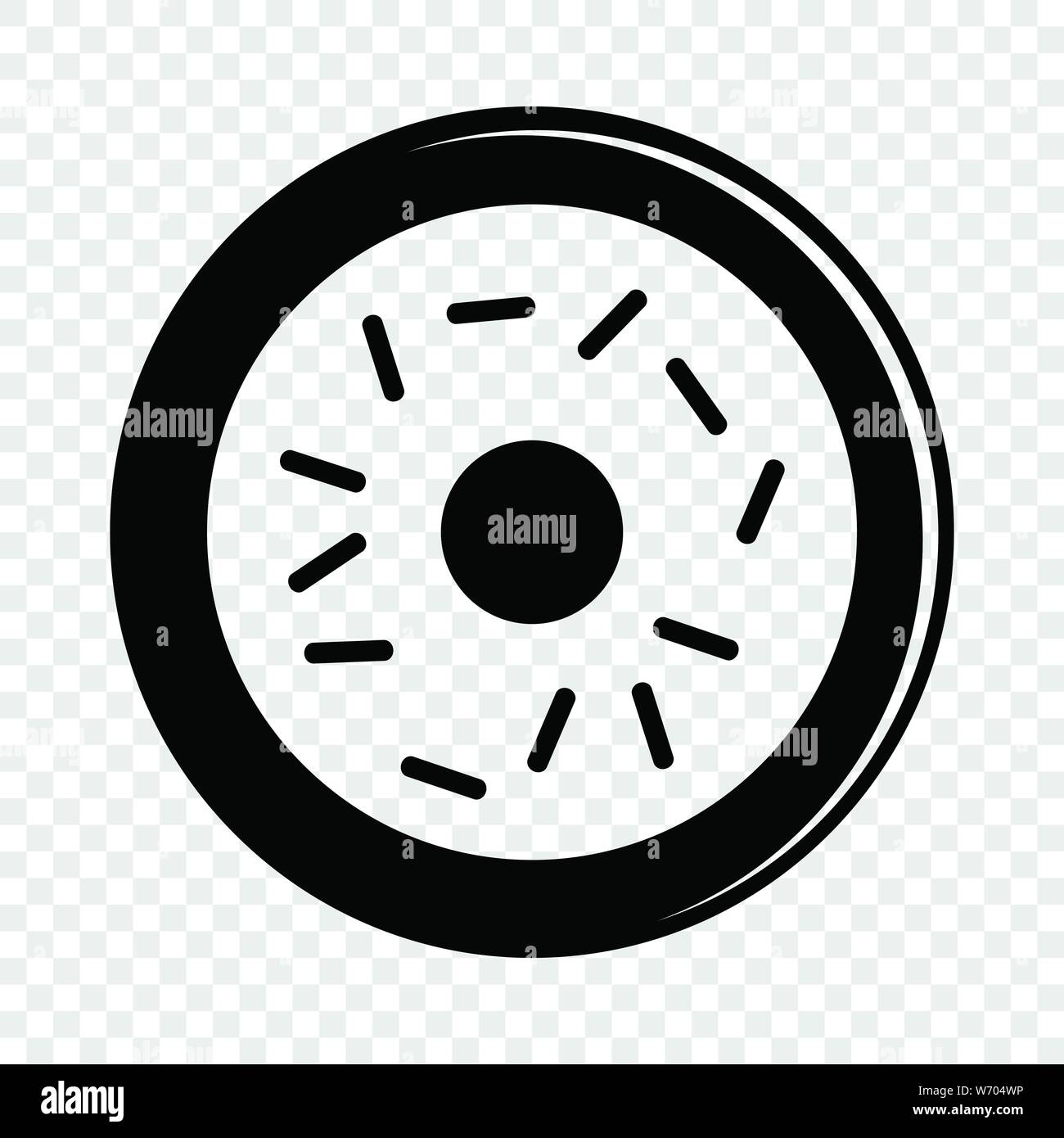 Donut icon, simple black style Stock Vector Image & Art - Alamy