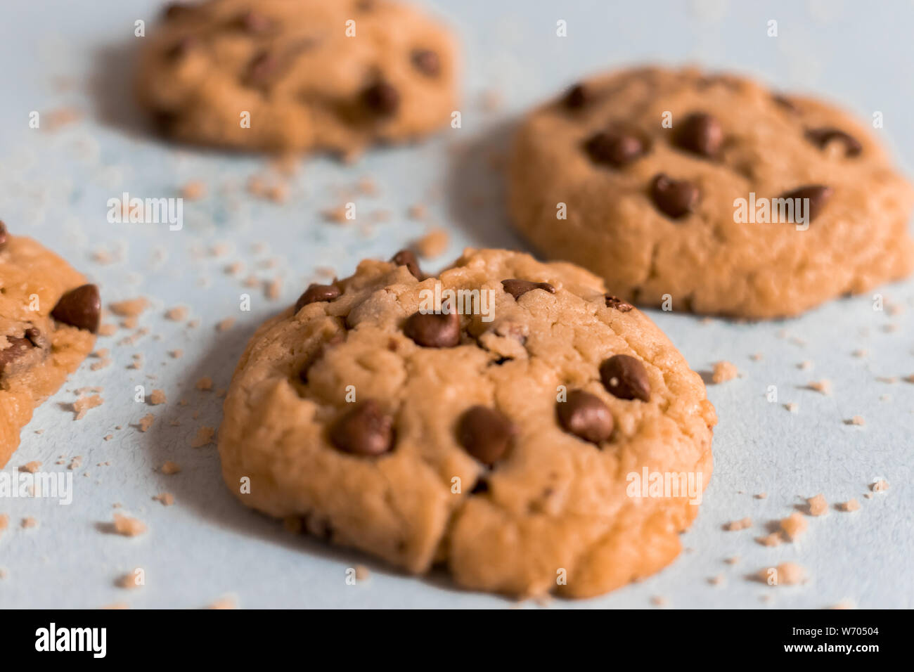Choco crisp cookies / galletas con chispas de chocolate / chococrisp galletas reposteria dulces sweet Stock Photo