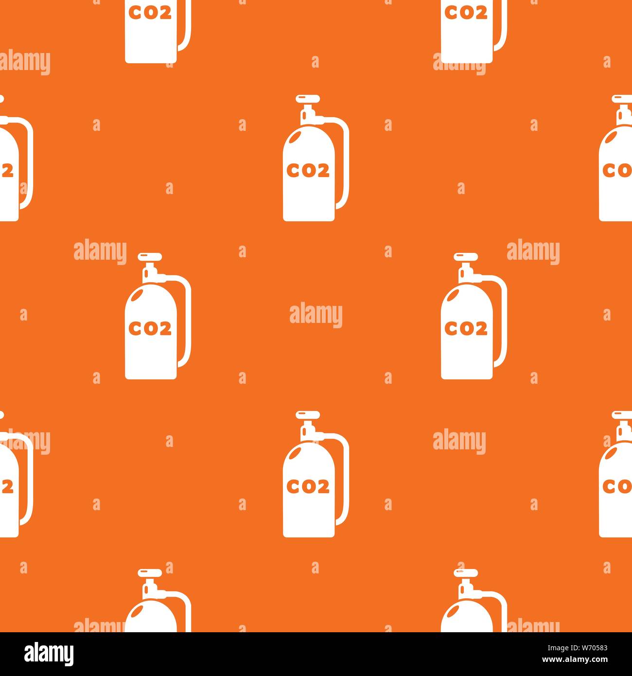 Paintball carbon dioxide pattern vector orange Stock Vector