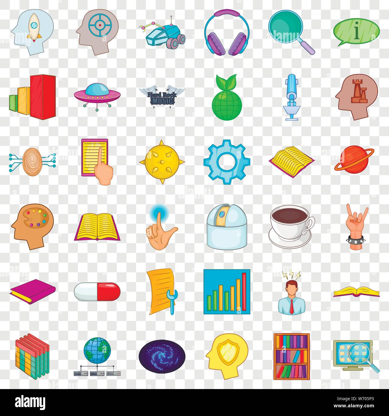 Human head icons set, cartoon style Stock Vector Image & Art - Alamy