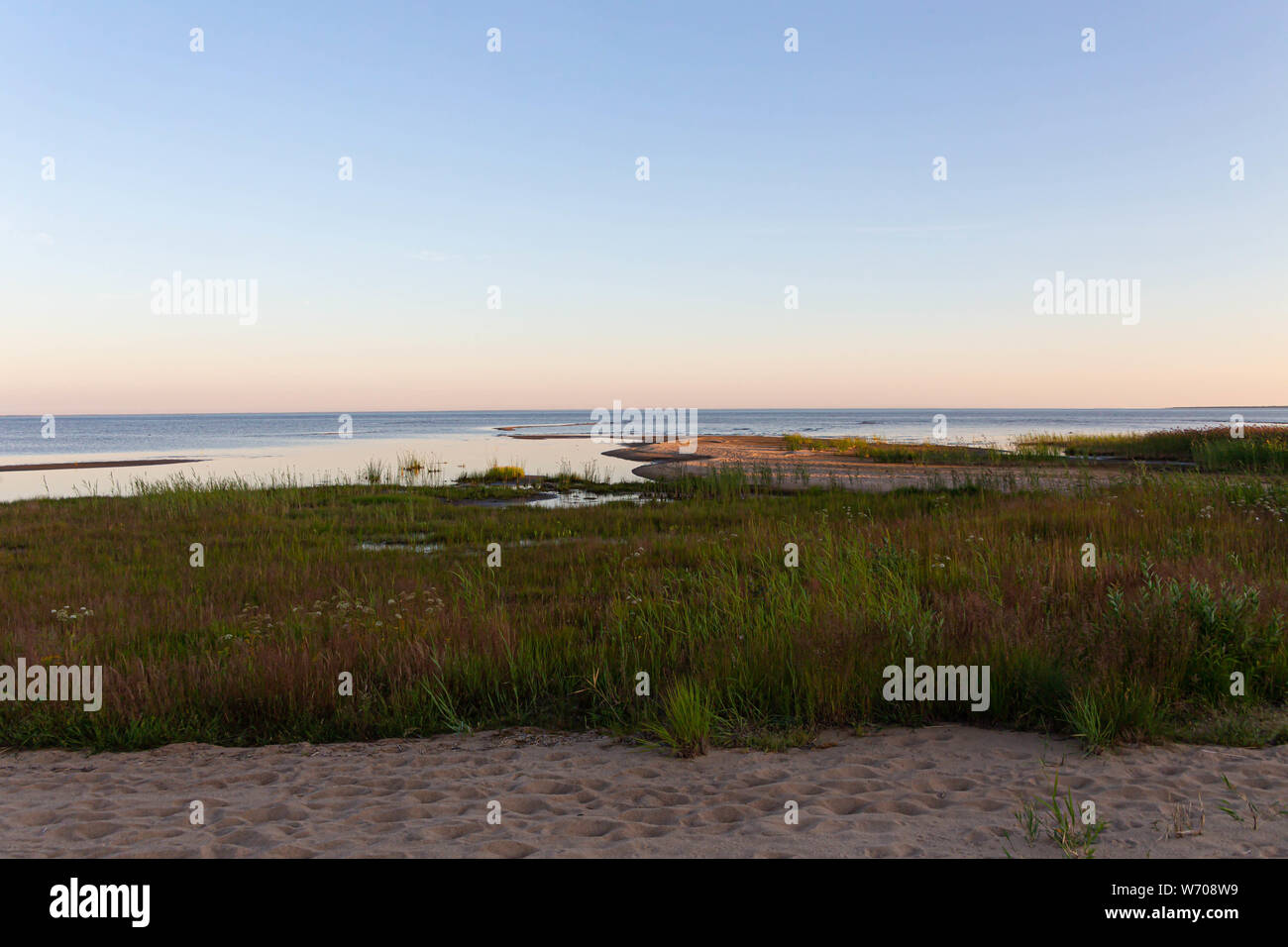 The seafront views to Botnia Bay, Hailuoto island, Finland Stock Photo