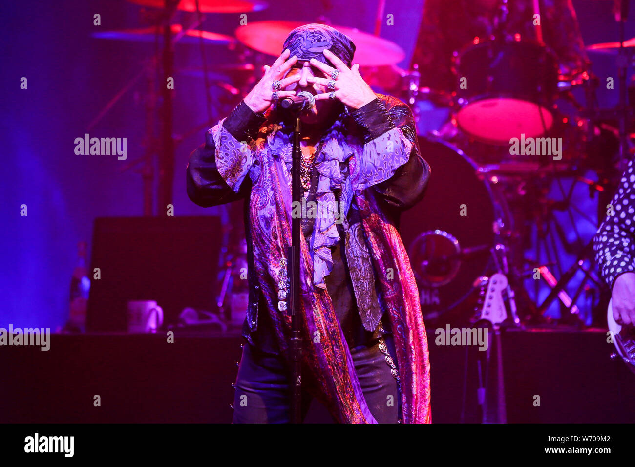 HUNTINGTON, NY-JUL 18: Stevie Van Zandt of Little Steven & the Disciples of Soul in concert on July 18, 2019 at the Paramount in Huntington, New York. Stock Photo