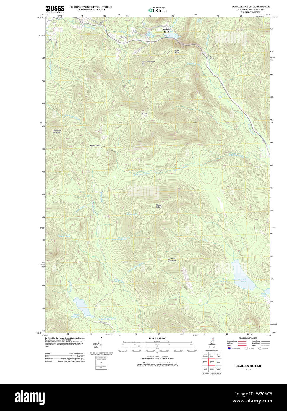 Map of dixville notch Cut Out Stock Images & Pictures Alamy