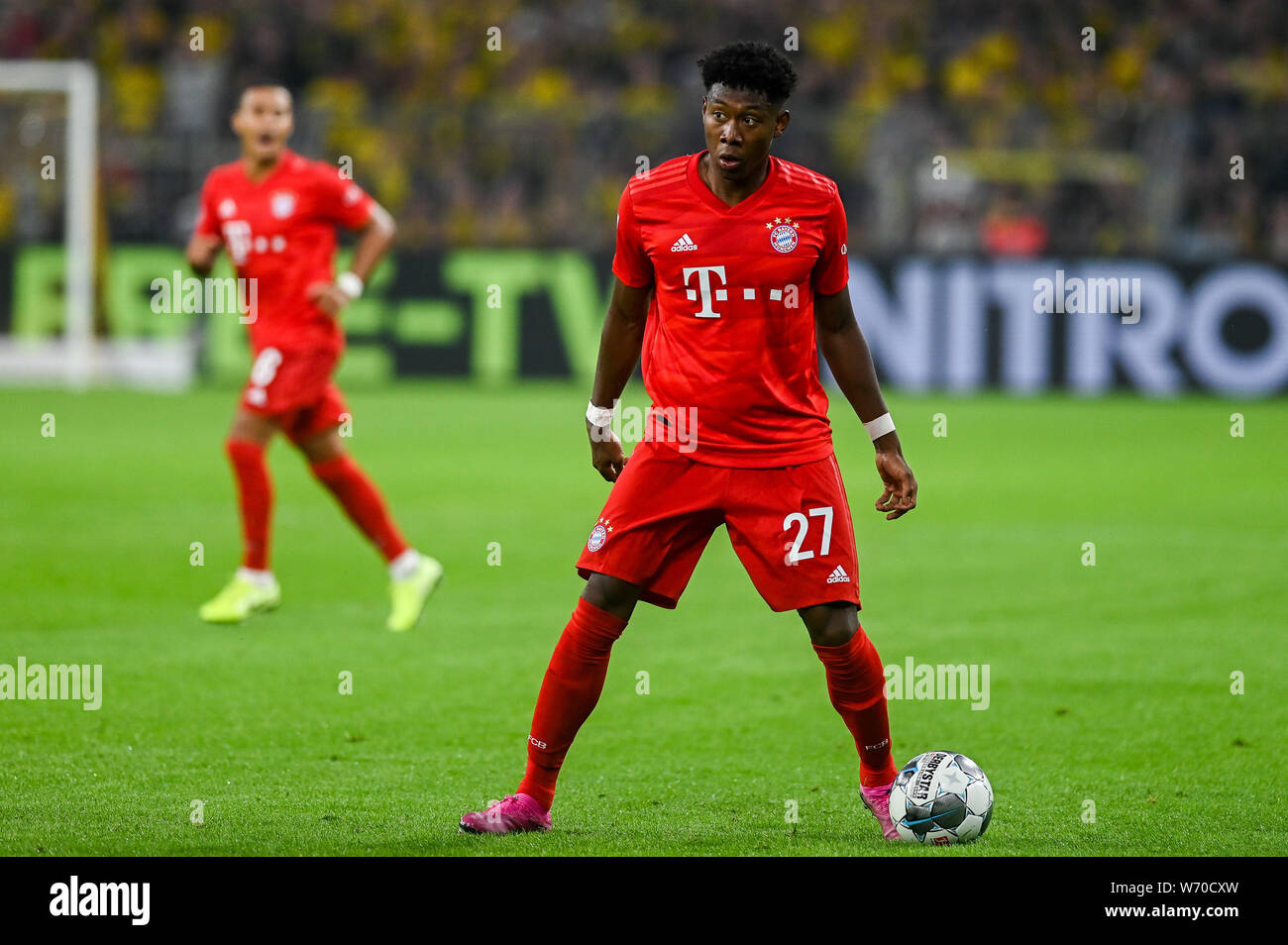 David Alaba from Bayern Munich seen in action during the Germany ...