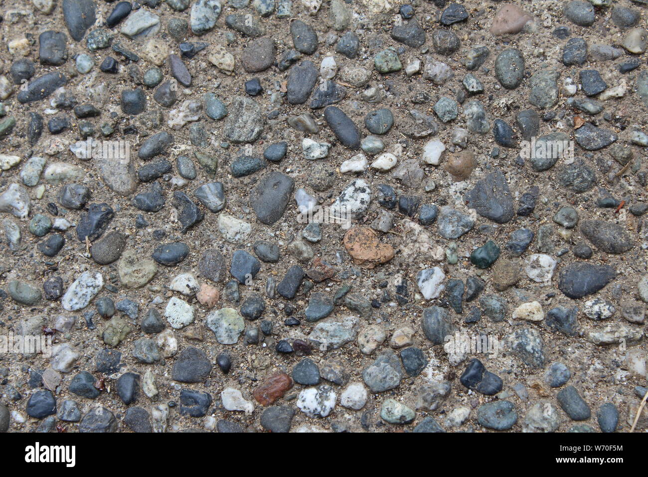 exposed aggregate concrete texture (horizontal Stock Photo Alamy