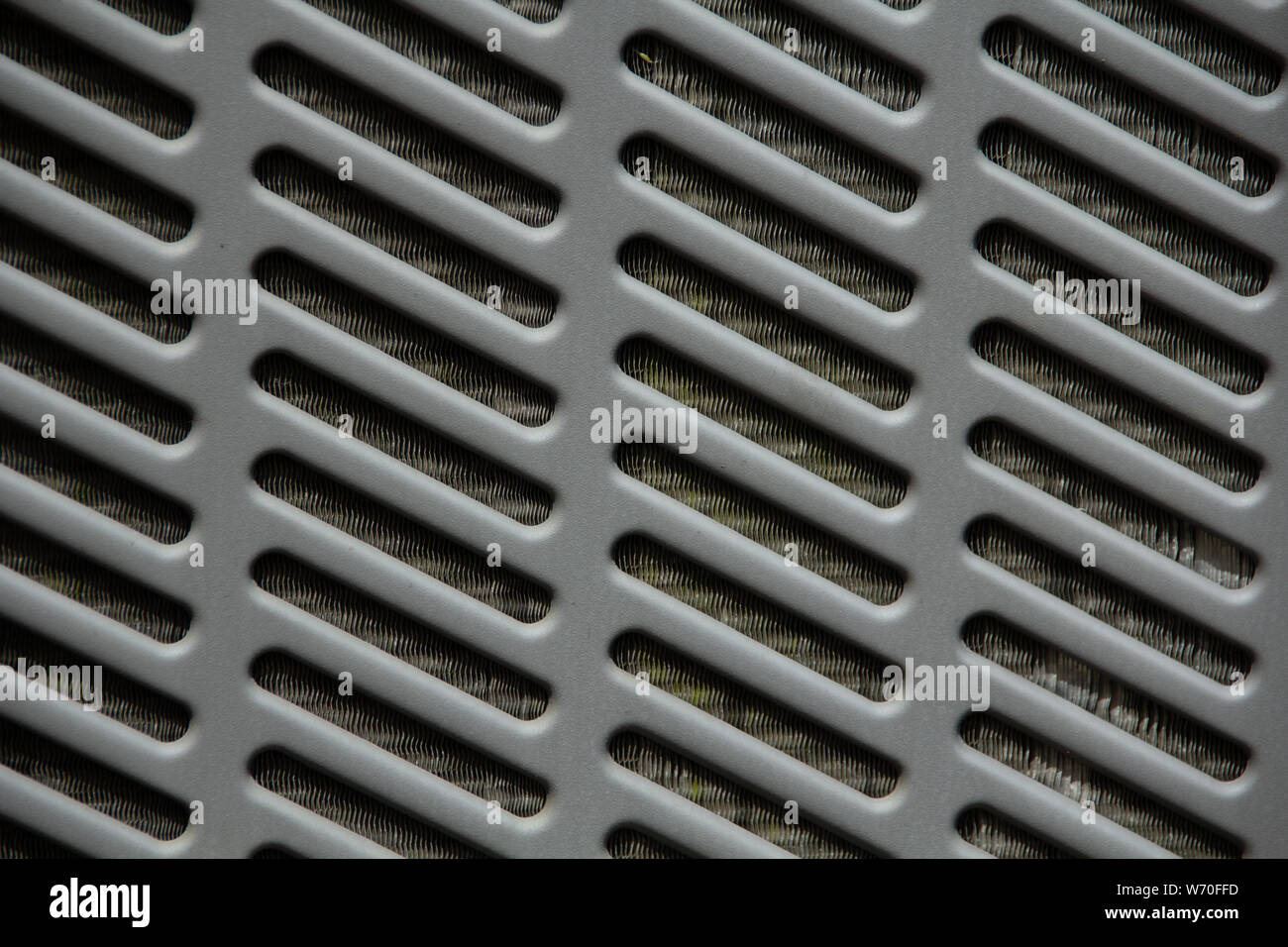 Grey Pool Heater grate background Stock Photo