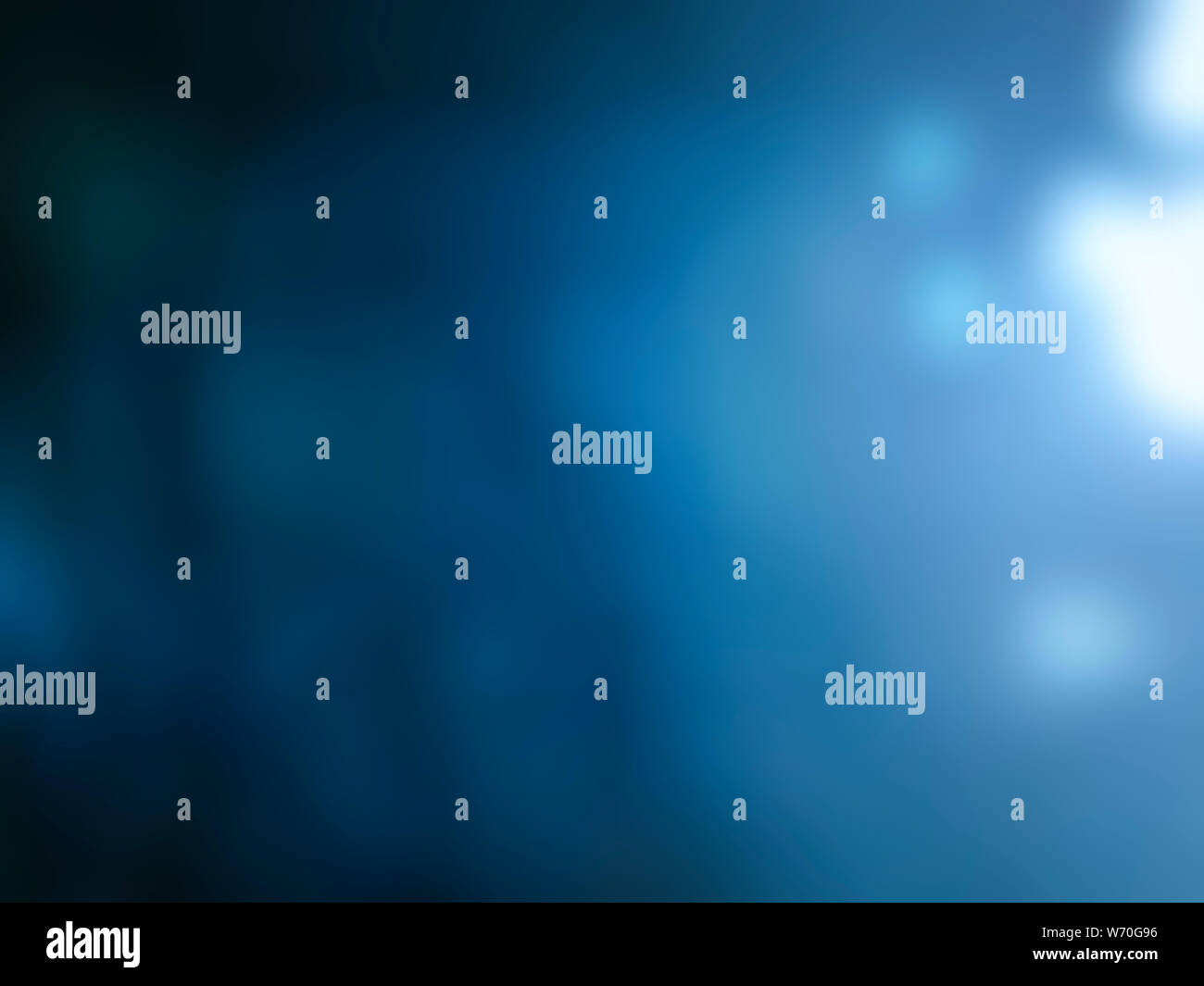 Blue abstract blur background with bokeh light Stock Photo