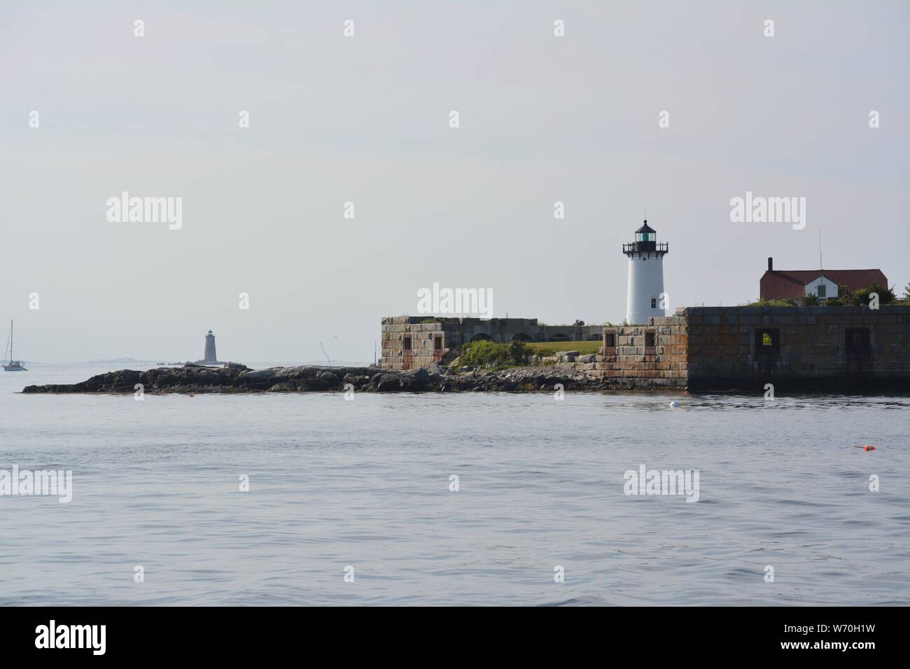 Portsmouth Harbor Light in New Castle, New Hampshire Stock Photo - Alamy