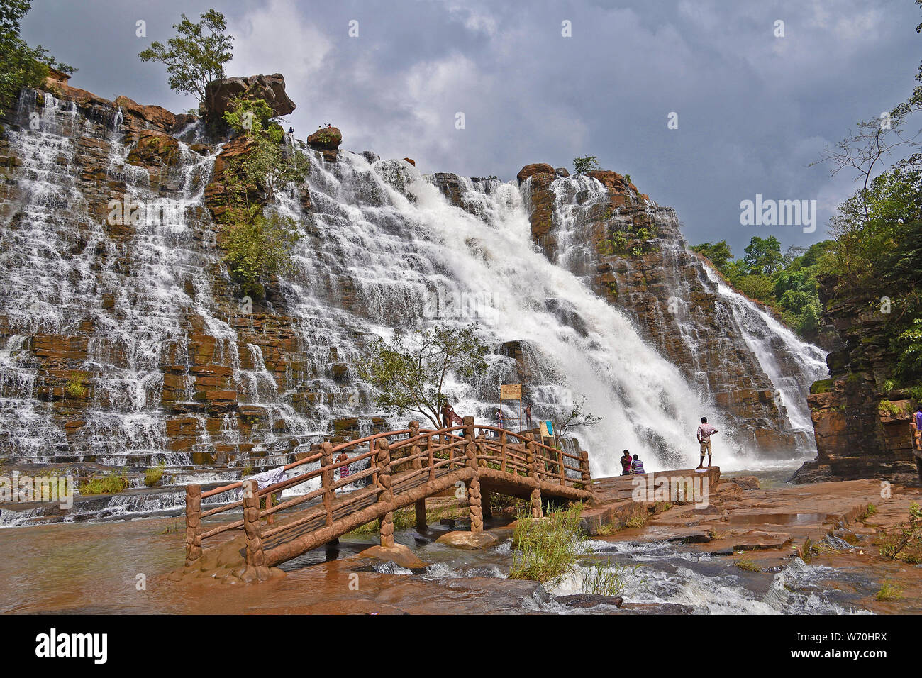 Tirathgarh Waterfalls, Jagdalpur, Bastar, Chattishgarh, India Stock