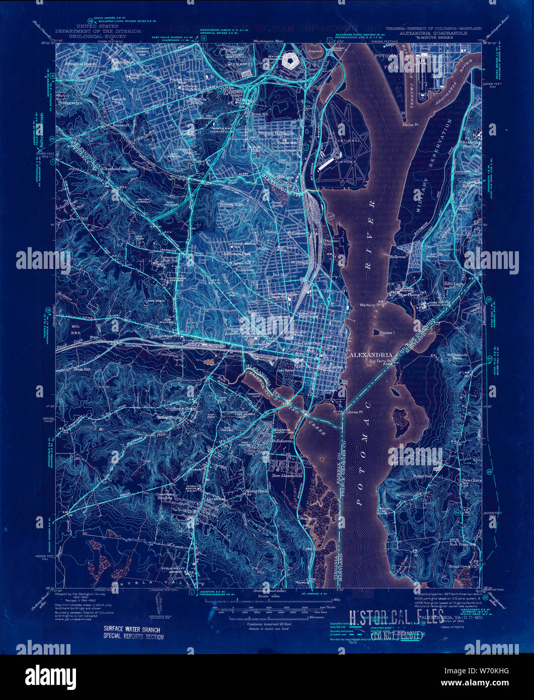 Map of alexandria virginia hires stock photography and images Alamy