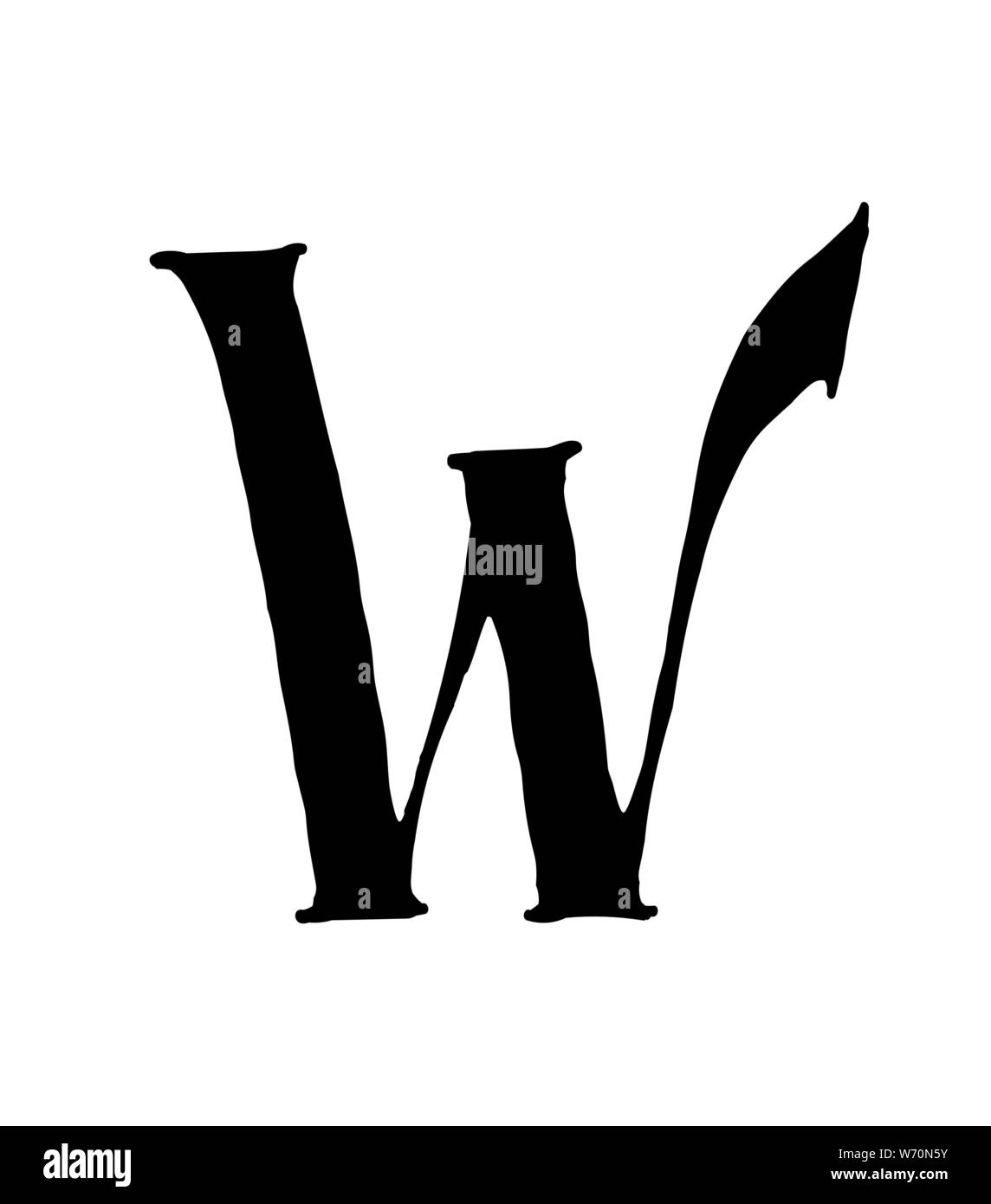 Latin letter W. Vector. Logo for the company. Icon for the site ...