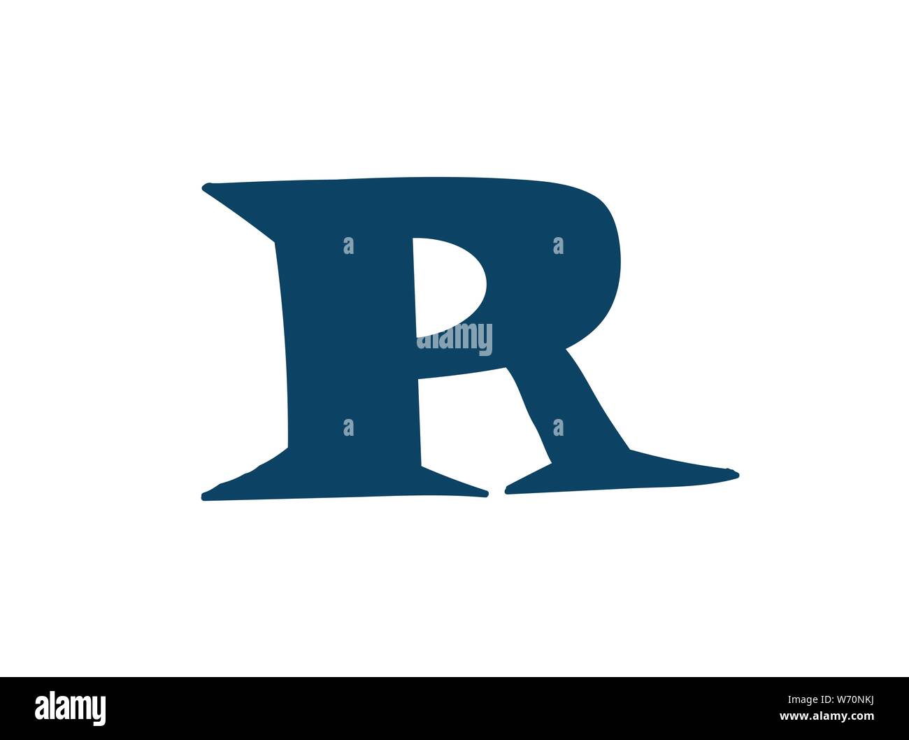 A Vcetor Illustration Letter R In Blue With Simple Human Symbol Royalty  Free SVG, Cliparts, Vectors, and Stock Illustration. Image 151630698.