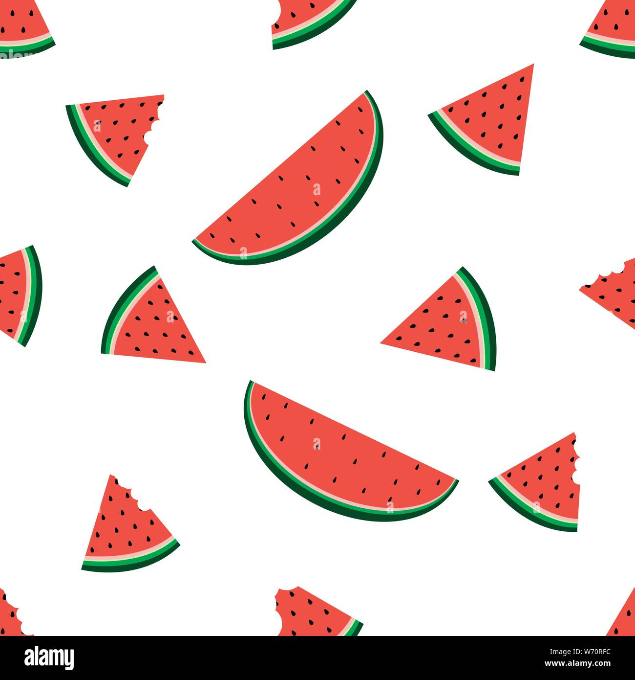 fruit Watermelon seamless pattern vector illustration Stock Vector ...