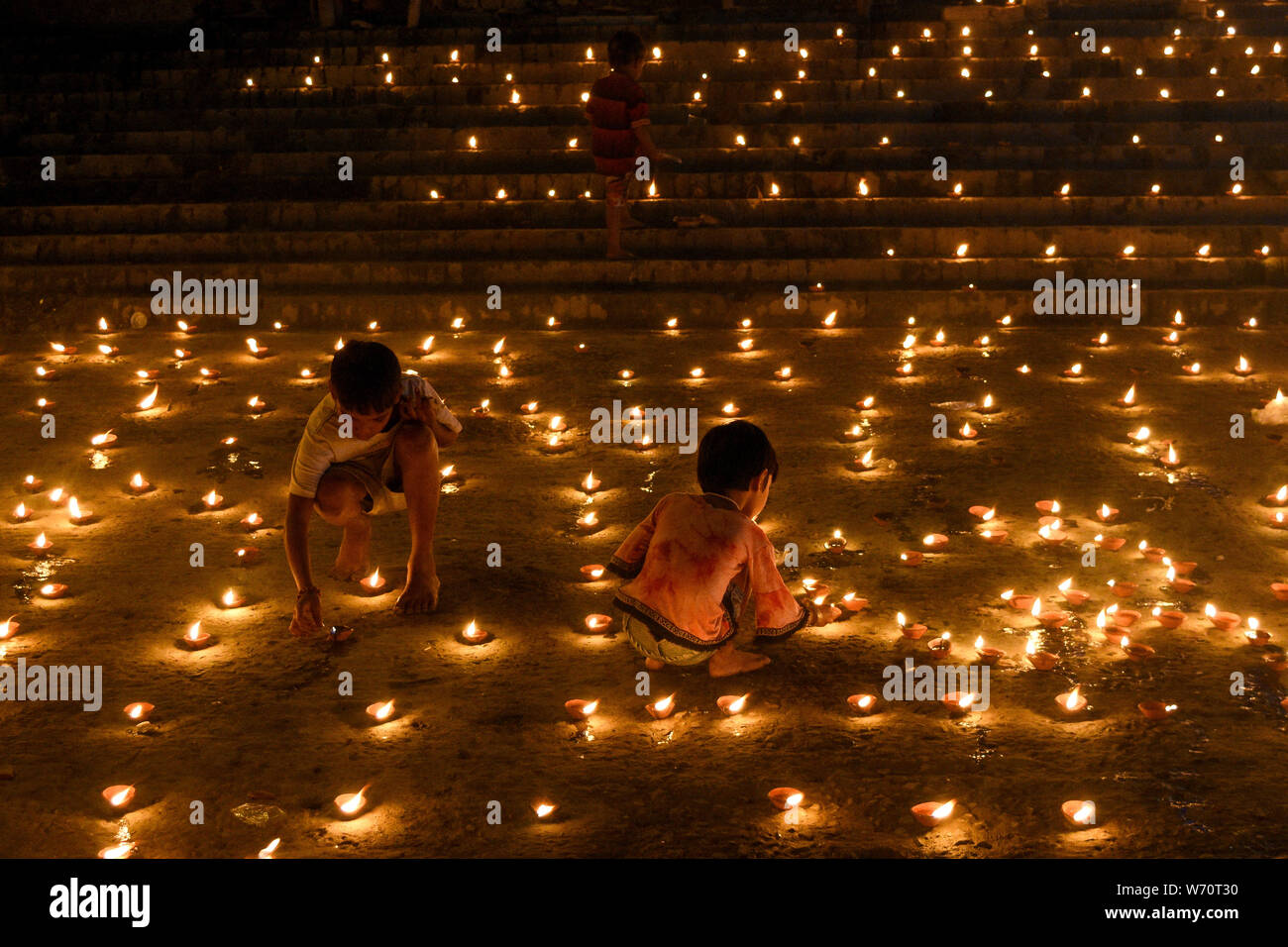 Dev Deepavali celebration in Kolkata. Stock Photo