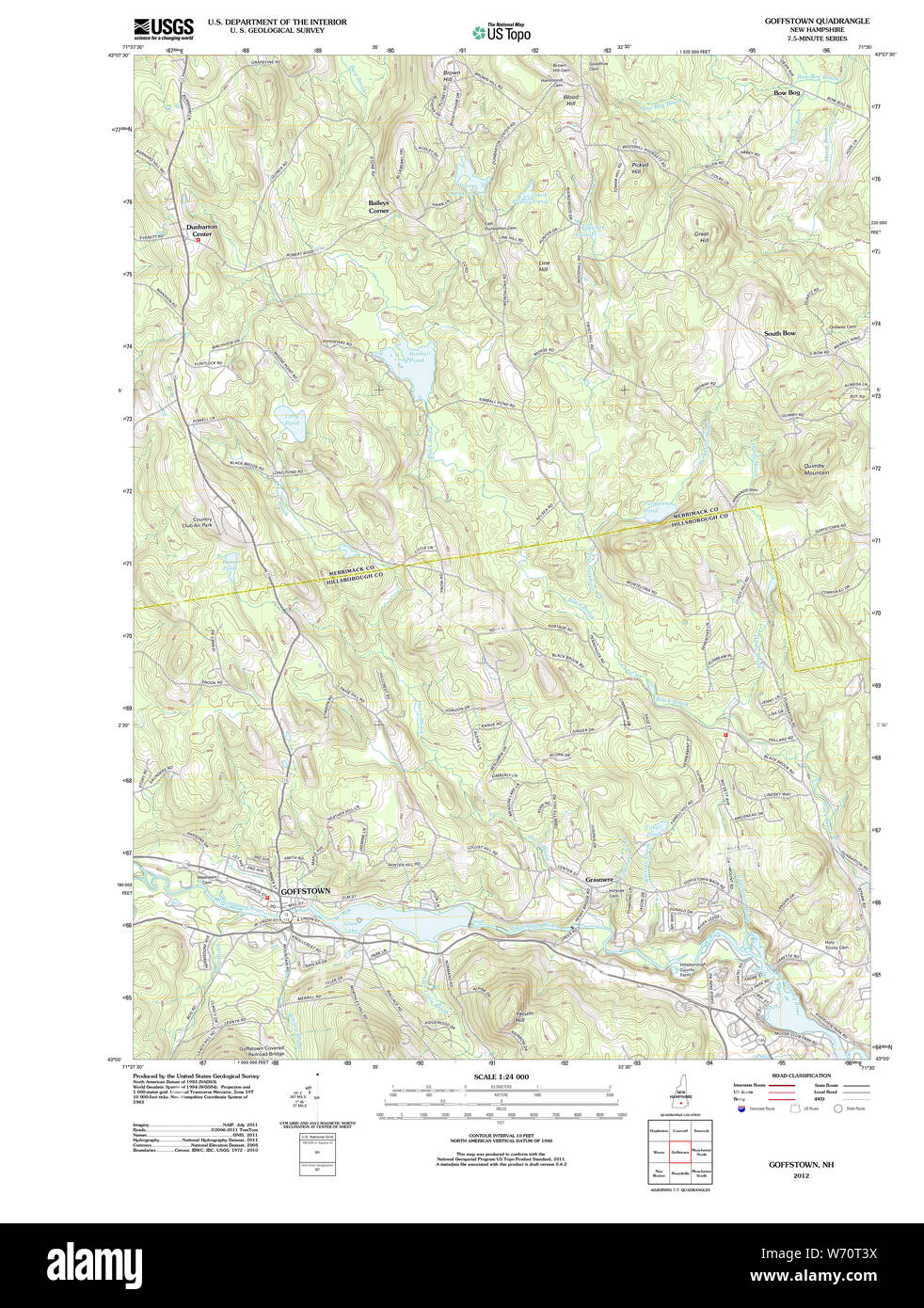 Goffstown map Cut Out Stock Images & Pictures Alamy