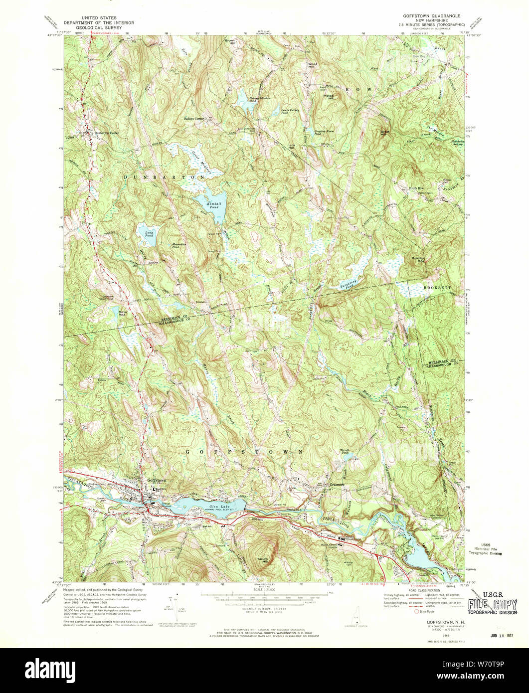 Map of goffstown hires stock photography and images Alamy