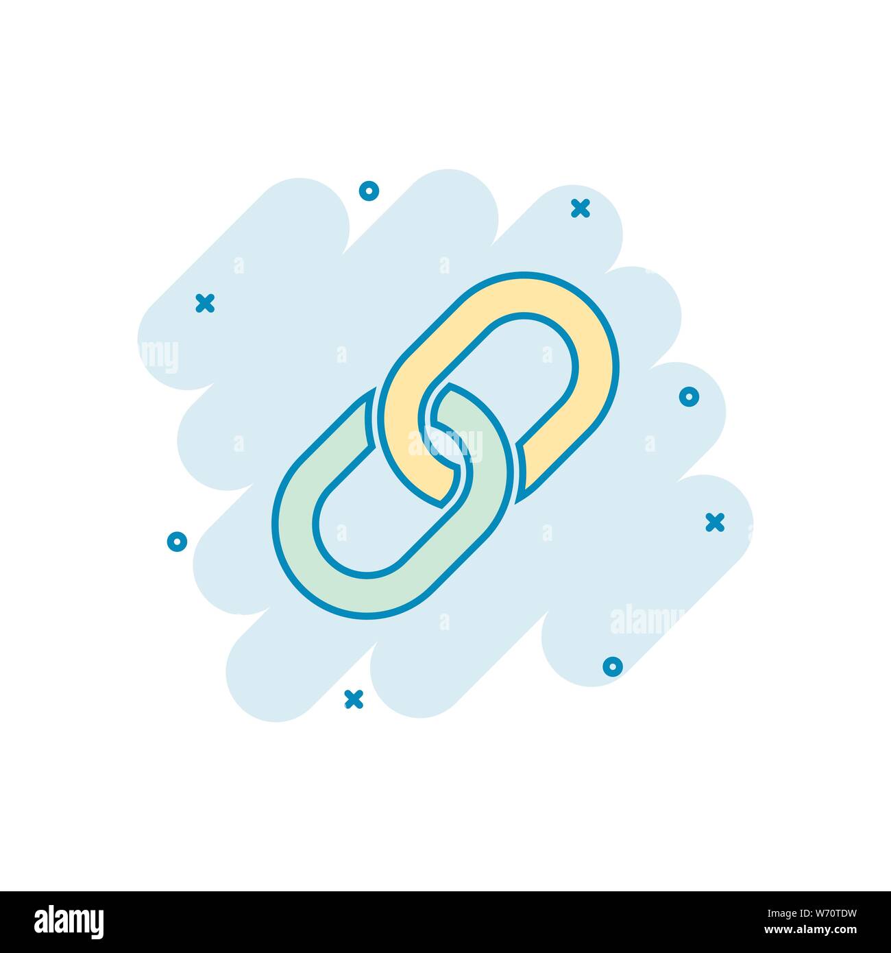 Chain sign icon in comic style. Link vector cartoon illustration on white isolated background. Hyperlink business concept splash effect Stock Vector Image & Art - Alamy Chain sign icon in comic style. Link vector cartoon illustration on white isolated background. Hyperlink business concept splash effect Stock Vector Image & Art - Alamy