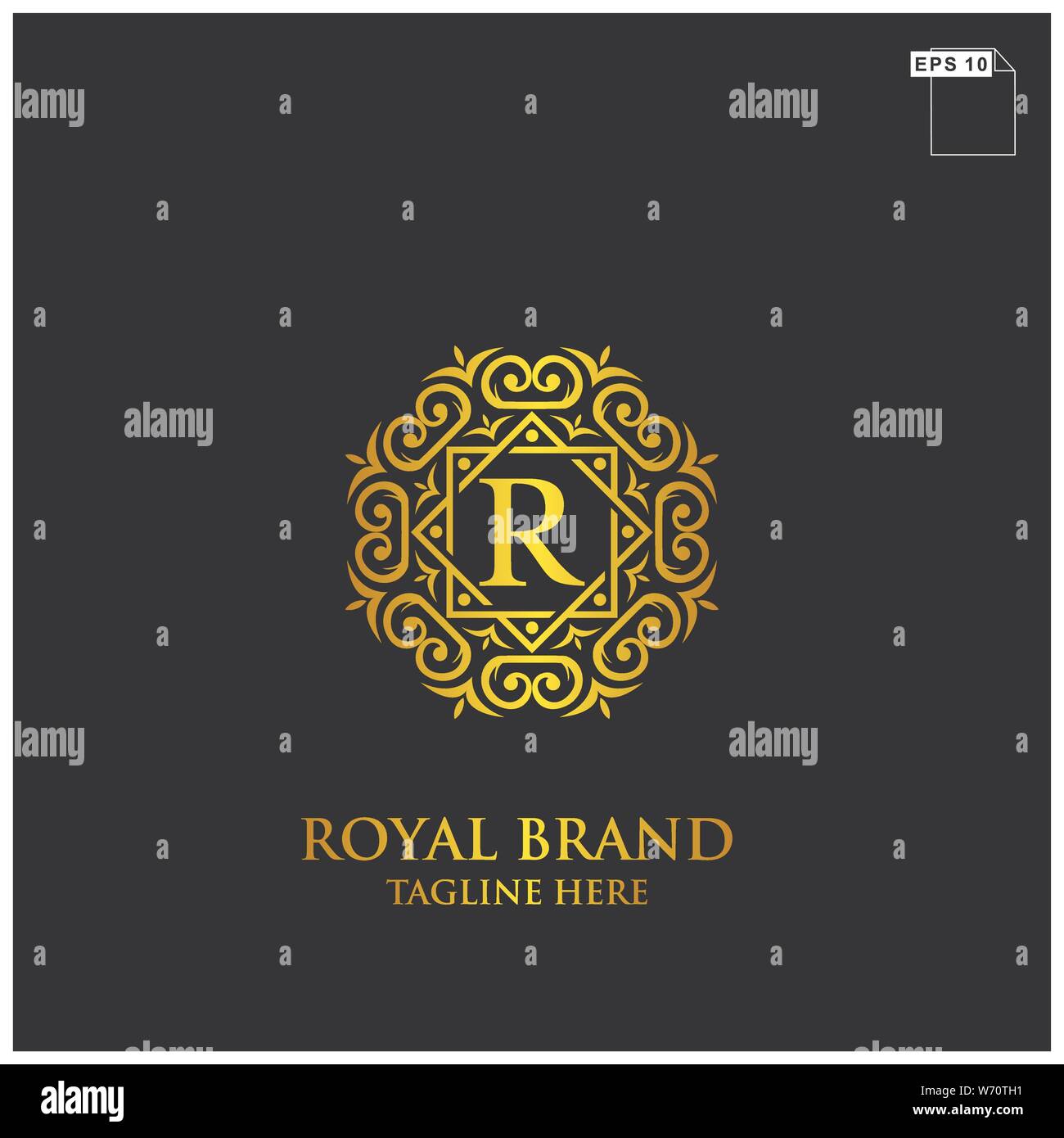 Royal Brand Name Logo Design Concept With Floral And Elemnt Gold Color And Black Background Stock Vector Image Art Alamy Royal Brand Name Logo Design Concept With Floral And Elemnt Gold Color And Black Background Stock Vector Image Art Alamy