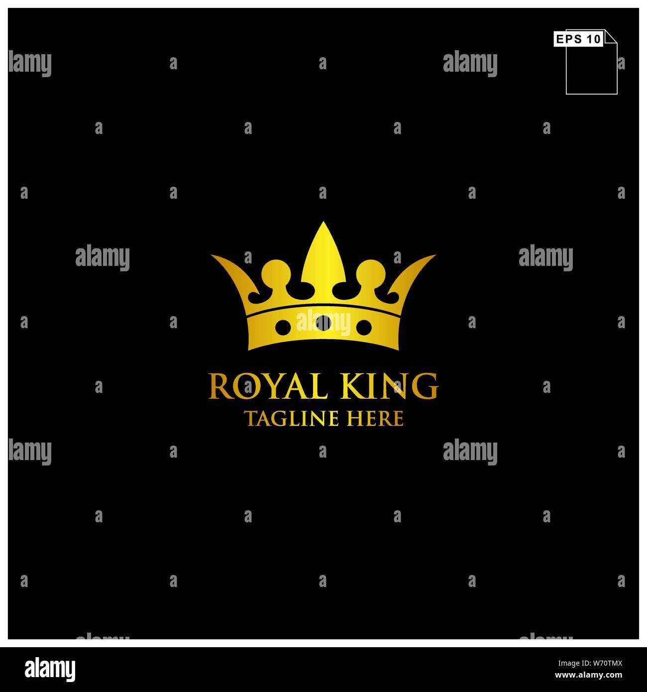 royal brand name logo design concept with floral and elemnt gold color and  black background Stock Vector Image & Art - Alamy